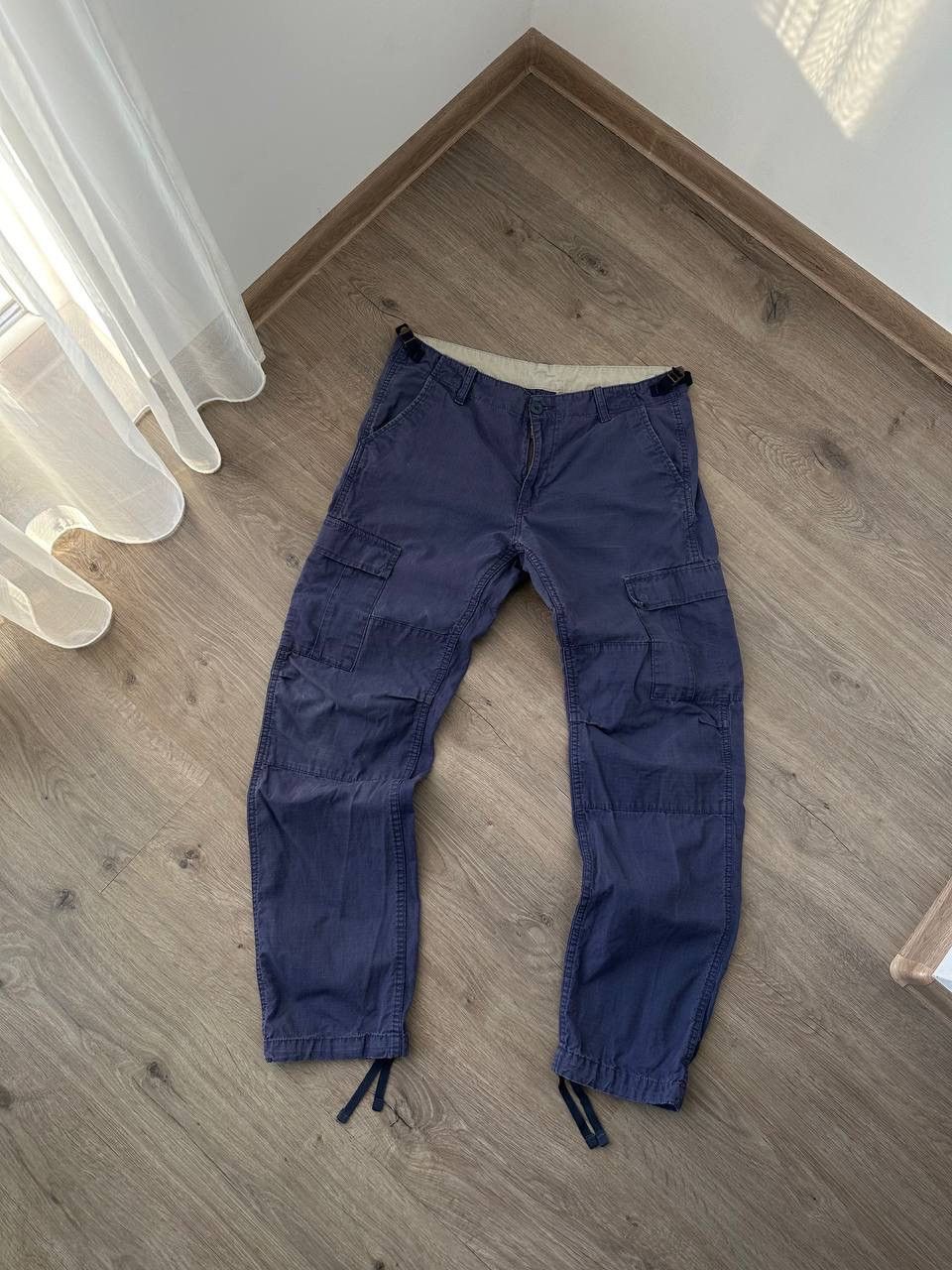 Carhartt × Carhartt Wip × Vintage Vintage Carhartt Aviation Blue Cargo Pants Size US 32 / EU 48 - 10 Thumbnail