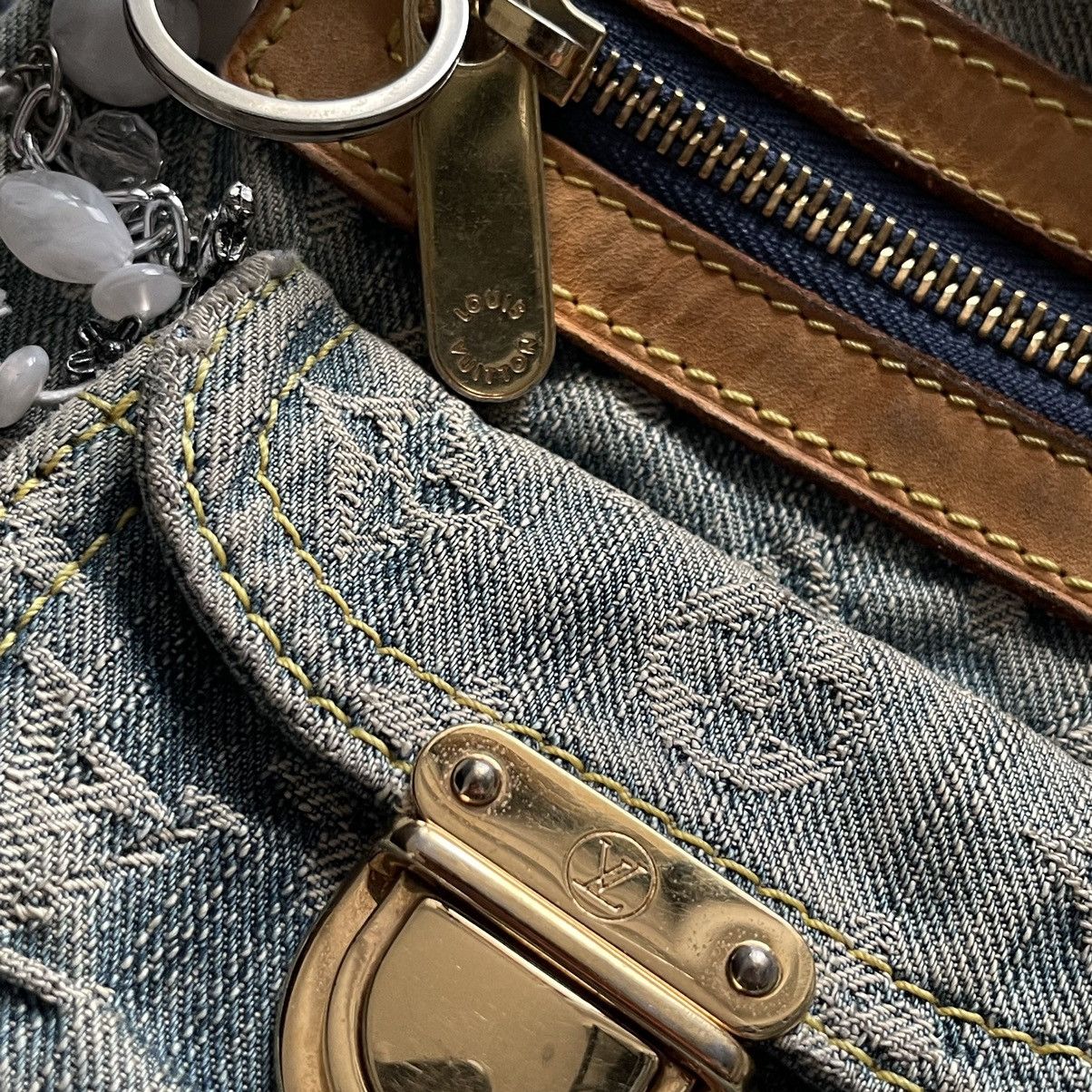 Louis Vuitton × Vintage Louis Vuitton Baggy PM Monogram Denim Shoulder Bag Size ONE SIZE - 3 Thumbnail