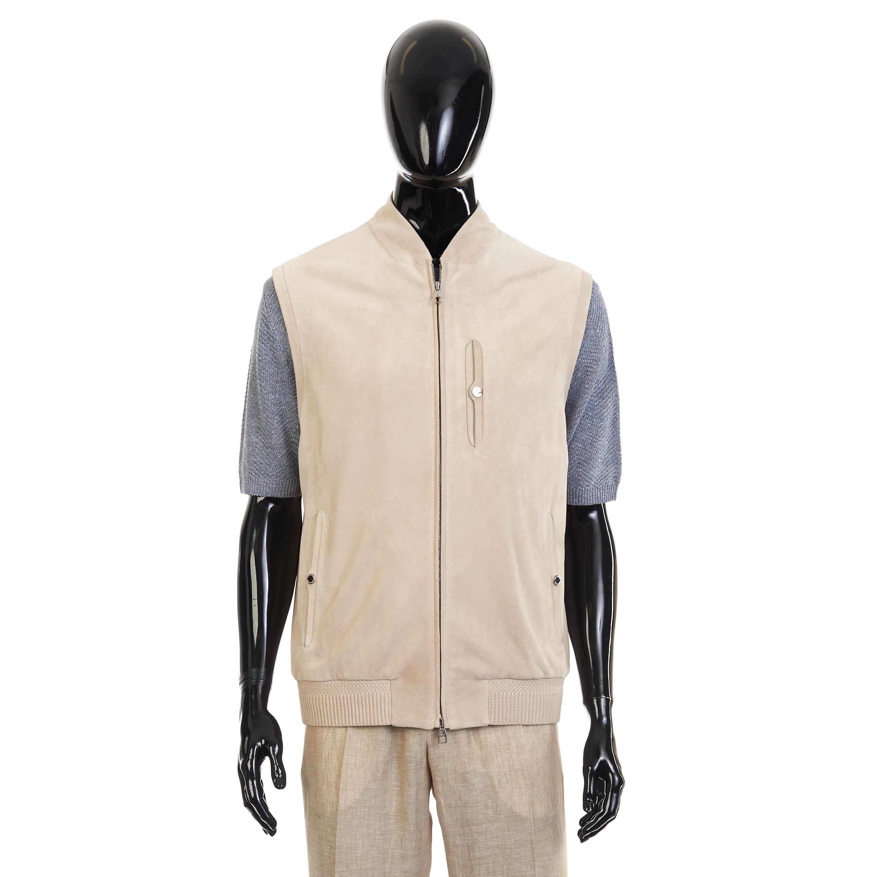 Other Brett Johnson Sand Brown Suede Gilet Vest Size US M / EU 48-50 / 2 - 6 Thumbnail