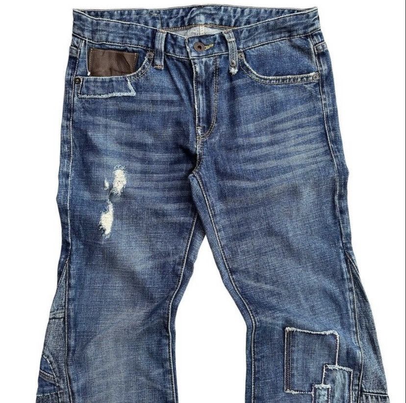 If Six Was Nine × Japanese Brand × Le Grande Bleu (L.G.B.) 💥Rare💥 Flare Ralph Lauren Patch Work Jeans Size US 28 / EU 44 - 5 Thumbnail