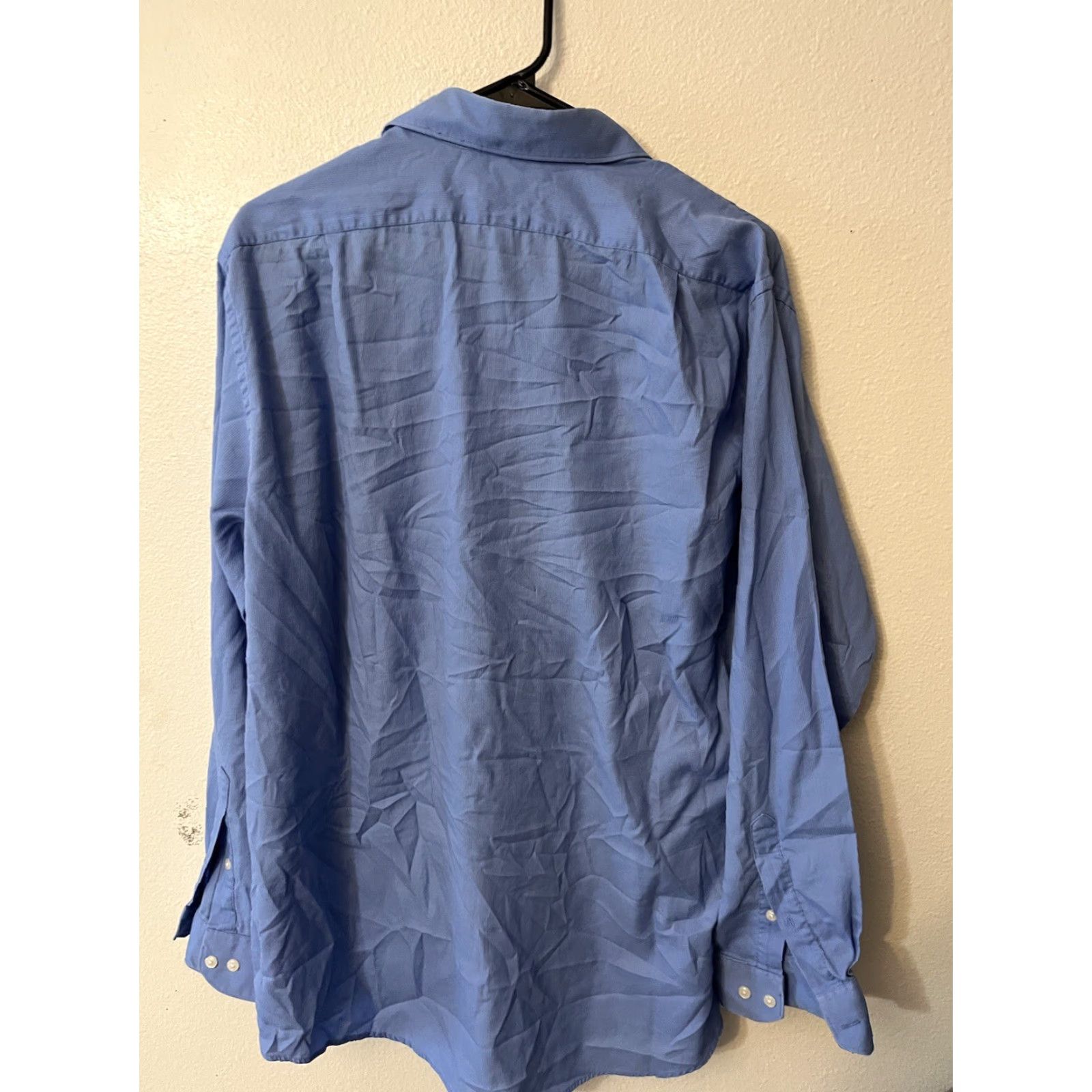 Van Heusen Van Heusen Shirt Mens Size 16.5 Blue Pin Cord Long Sleeve Button Up Cotton Blend Size US L / EU 52-54 / 3 - 3 Thumbnail