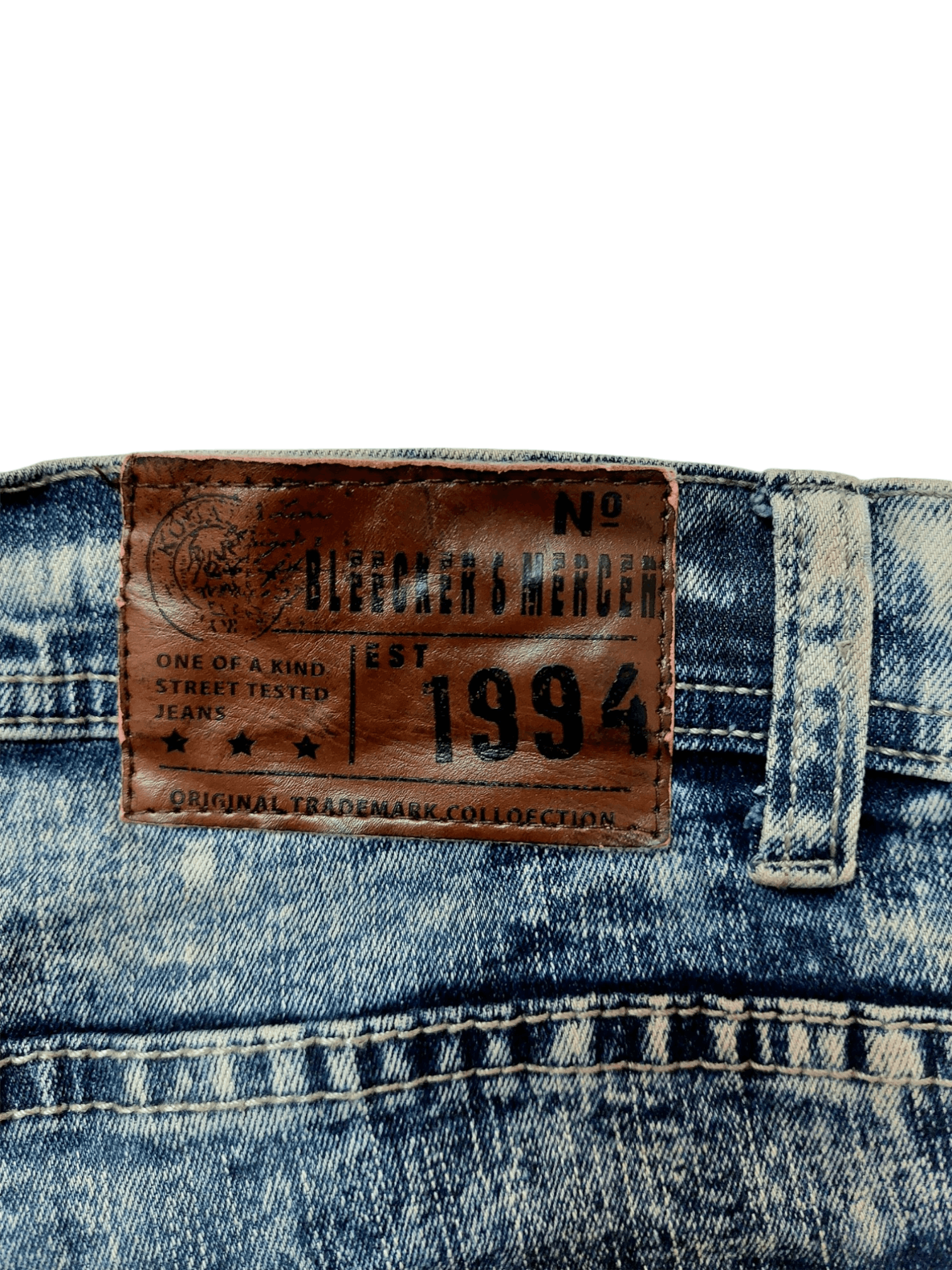 Designer Punk Biker Denim Bleecker & Mercer Jeans Size US 34 / EU 50 - 12 Thumbnail