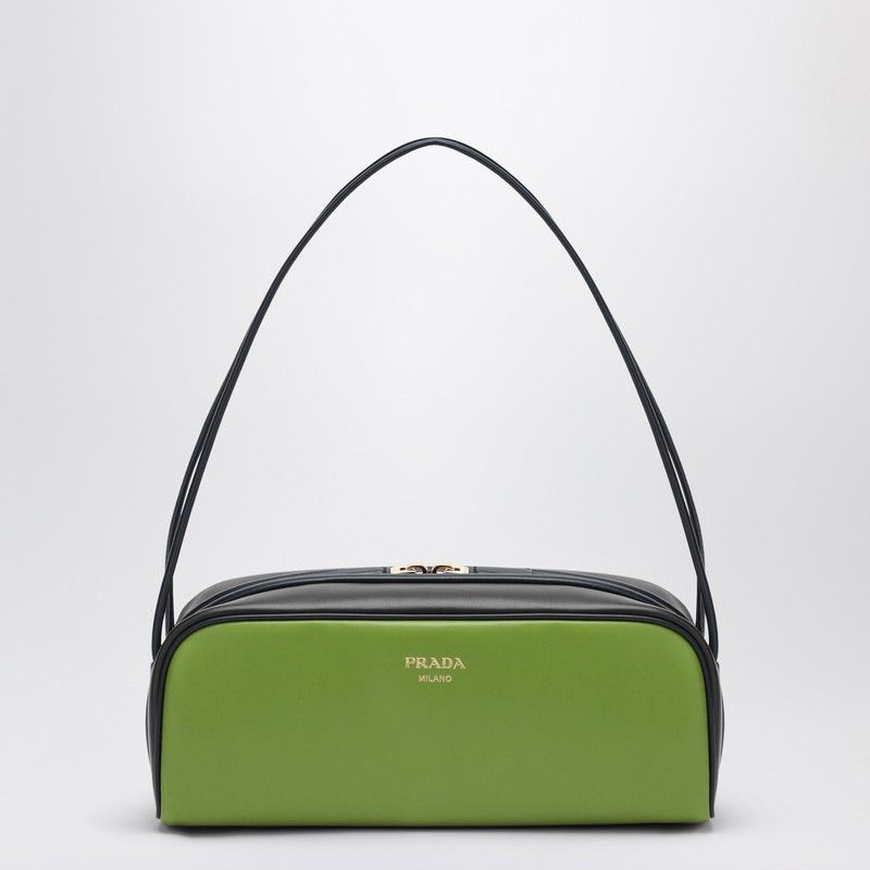 バッグ・カバンその他 Prada Prada Swing bag ebony/green Fern Green/ebony/baltic Blue Prada Swing Smooth Leather