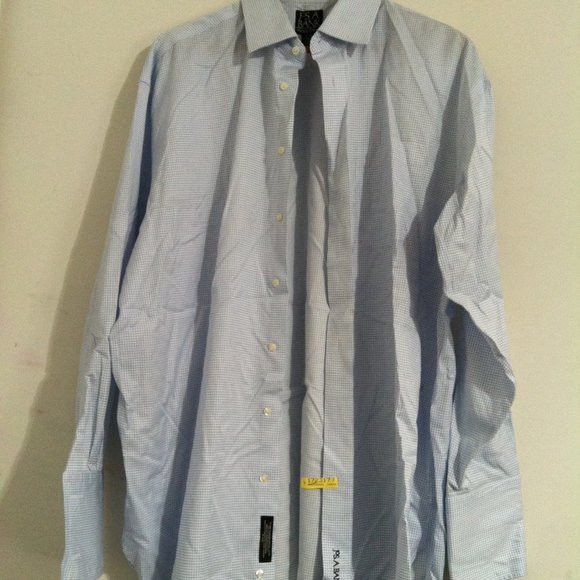 Jos. A. Bank JOS.A.BANK MENS 100% EGYPTIAN COTTON DRESS SHIRT 17-34 Size US XL / EU 56 / 4 - 4 Thumbnail