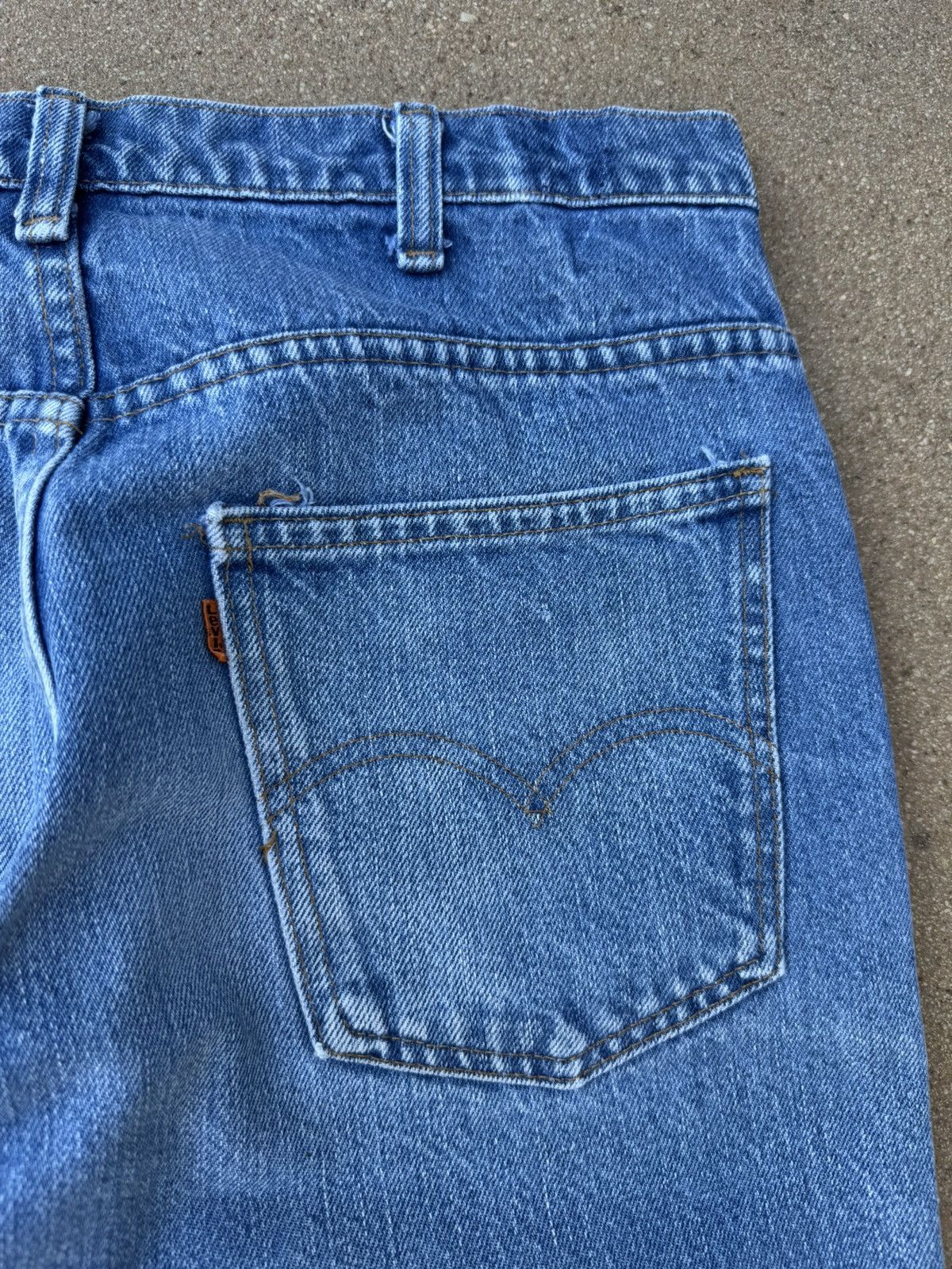 Levi's × Vintage Vtg 70’s Levi’s 646 Orange Tab Bellbottom Flare Jeans 32x31 Size US 32 / EU 48 - 8 Thumbnail