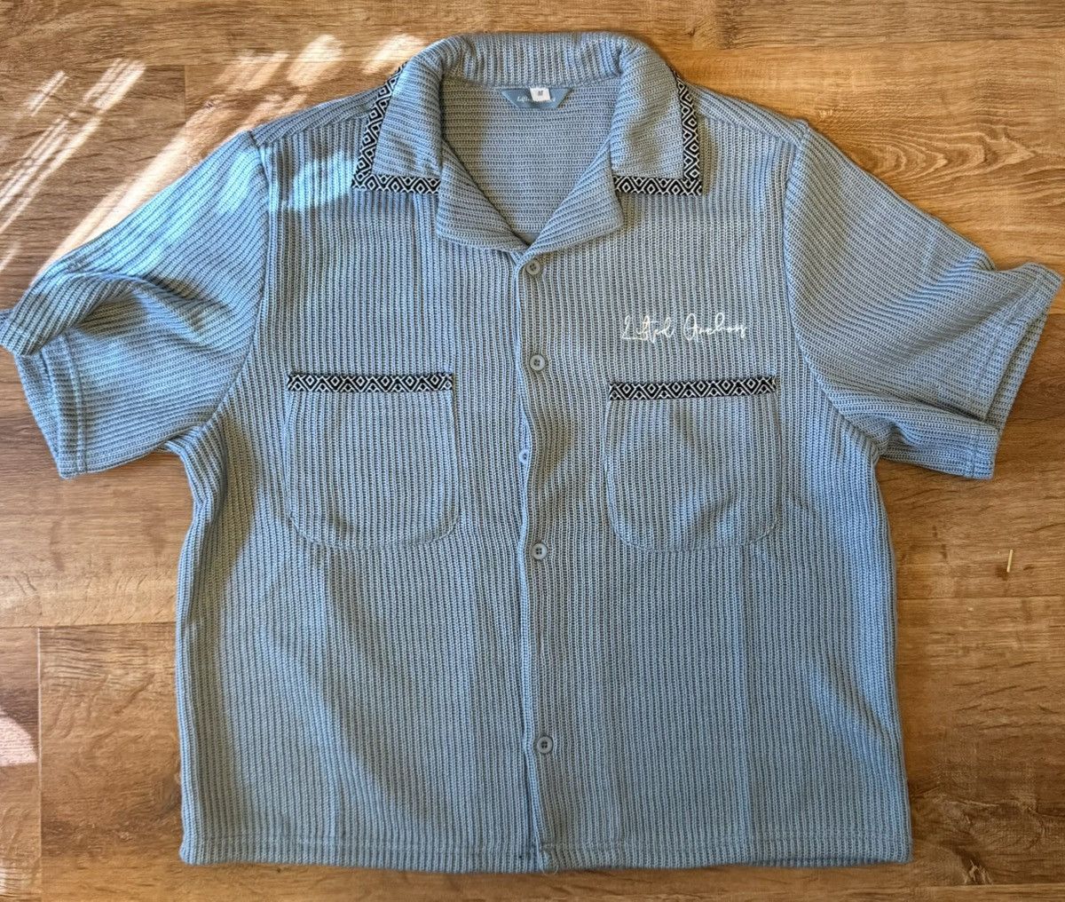 Lifted Anchors Lifted Anchors “Hustler’s” Sky blue knit top Size US M / EU 48-50 / 2 - 1 Thumbnail