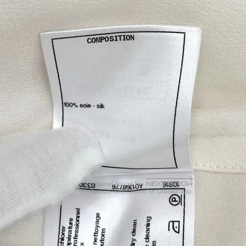 Chanel Chanel White Silk Women's Blouse Size XS . Size XS / US 0-2 / IT 36-38 - 7 Thumbnail