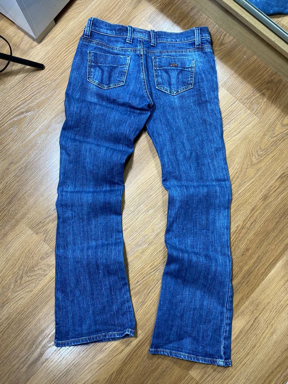 Japanese Brand Crazy Crash Dirty Baggy Faded Jean Japan Avant Garde Style Size US 28 / EU 44 - 3 Thumbnail