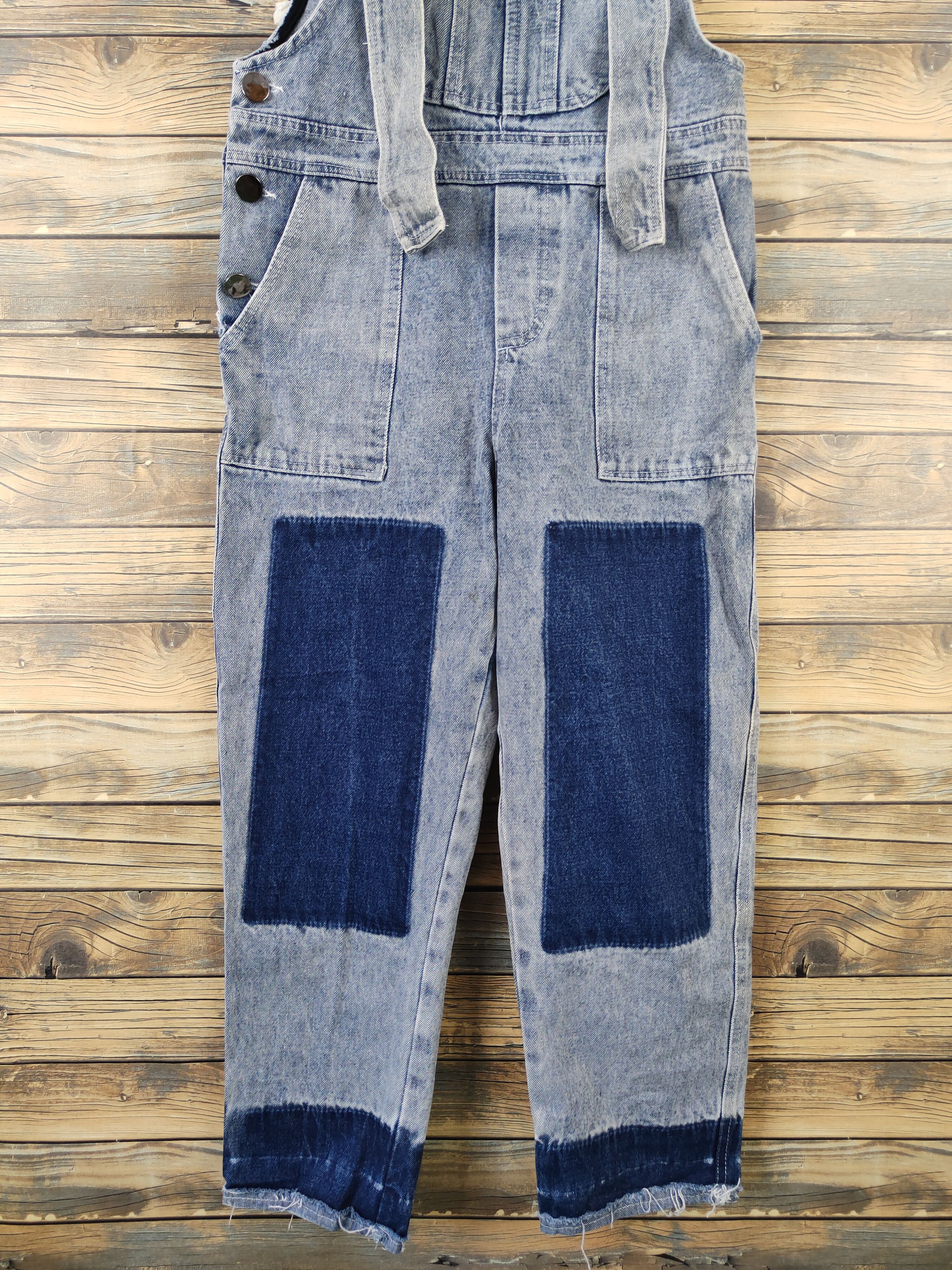 Japanese Brand × Vintage Very rare 💥Japanese Brand Blue Denim Jumpsuits Size 31" - 5 Thumbnail