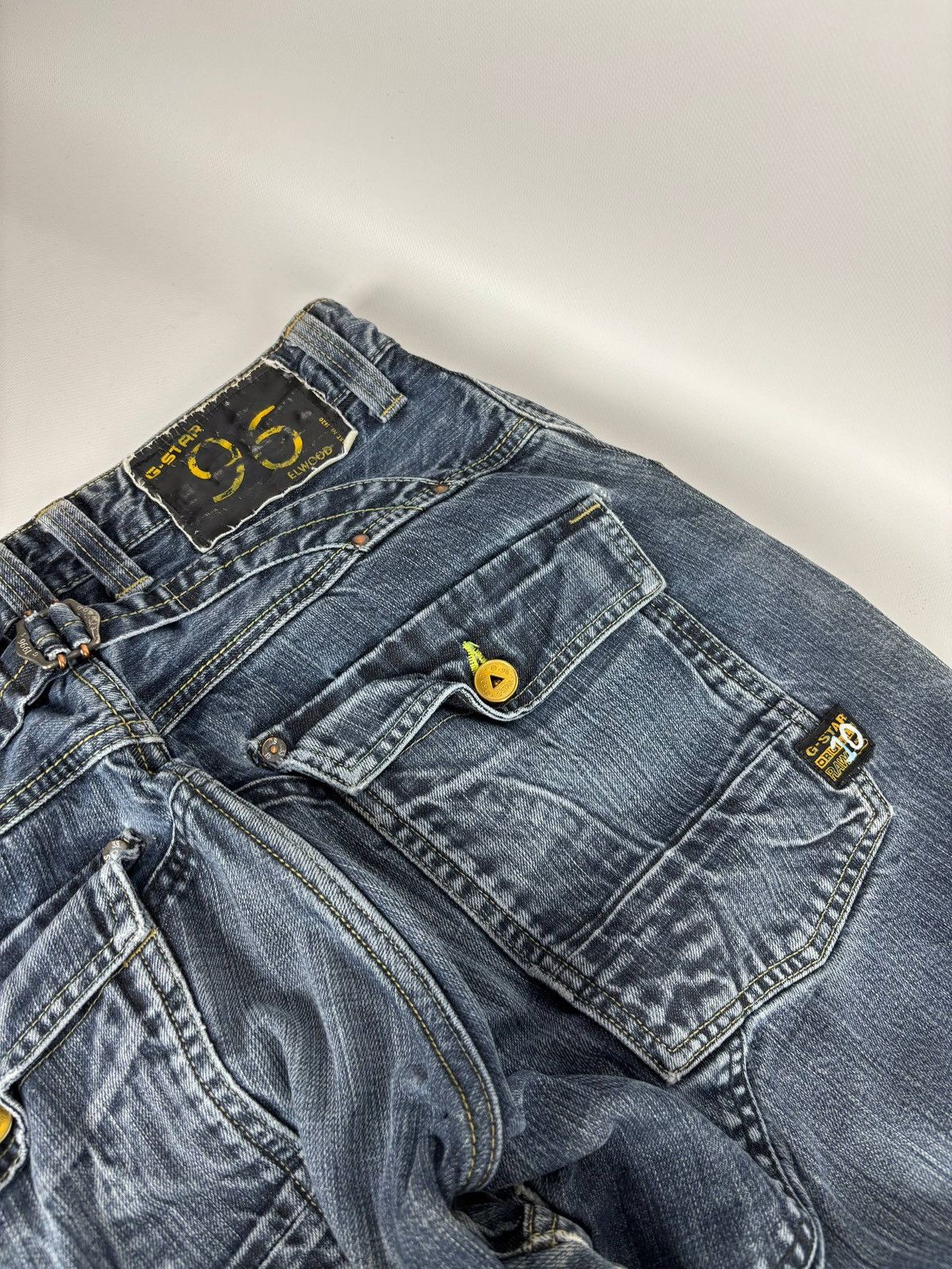 G-Star G Star Elwood 96 Denim Buckle Back Jeans Size 33 Size US 33 - 7 Thumbnail