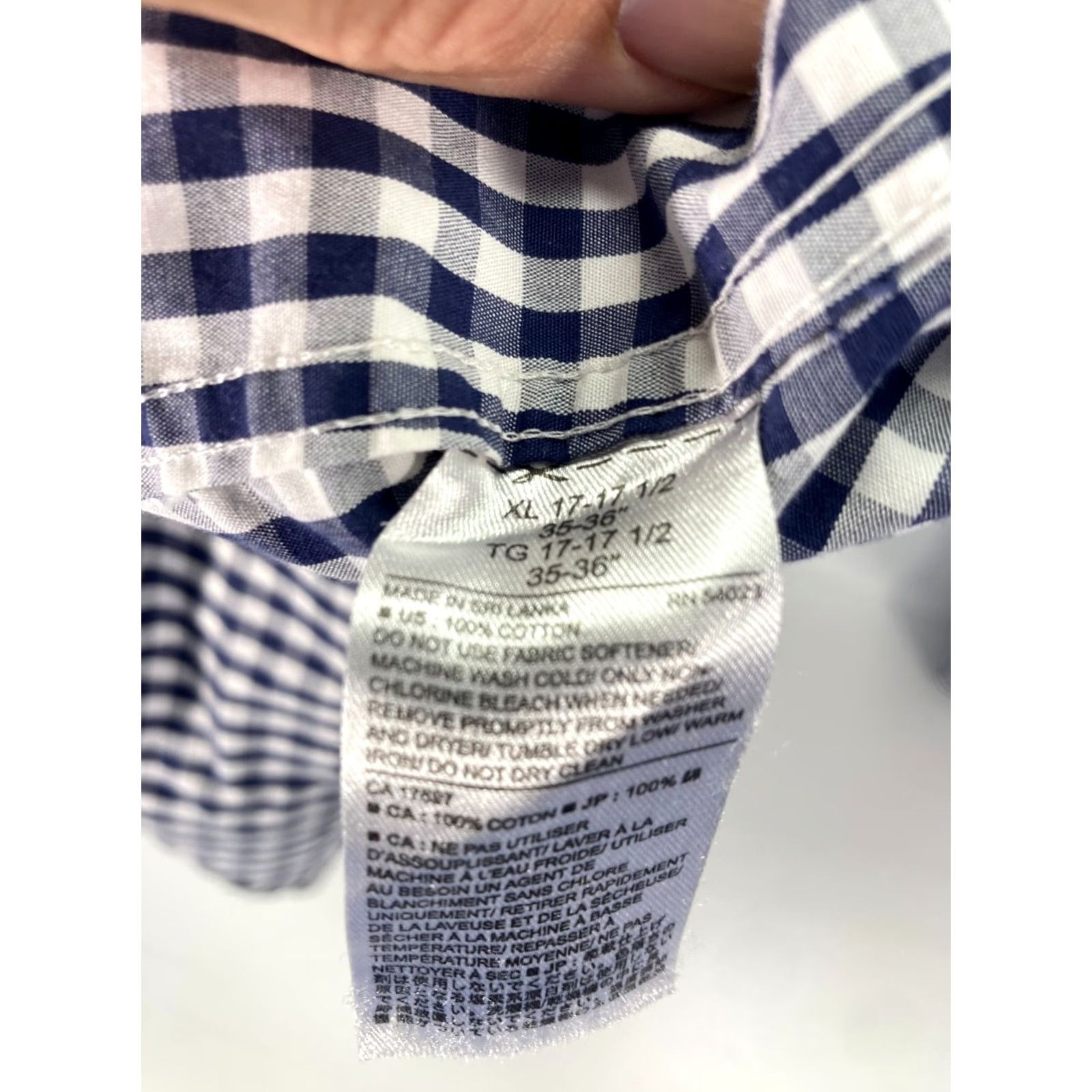 Banana Republic VINTAGE Banana Republic Button Up Shirt XL Mens Blue White Non Iron Tailored Slim Fit Size US XL / EU 56 / 4 - 7 Thumbnail