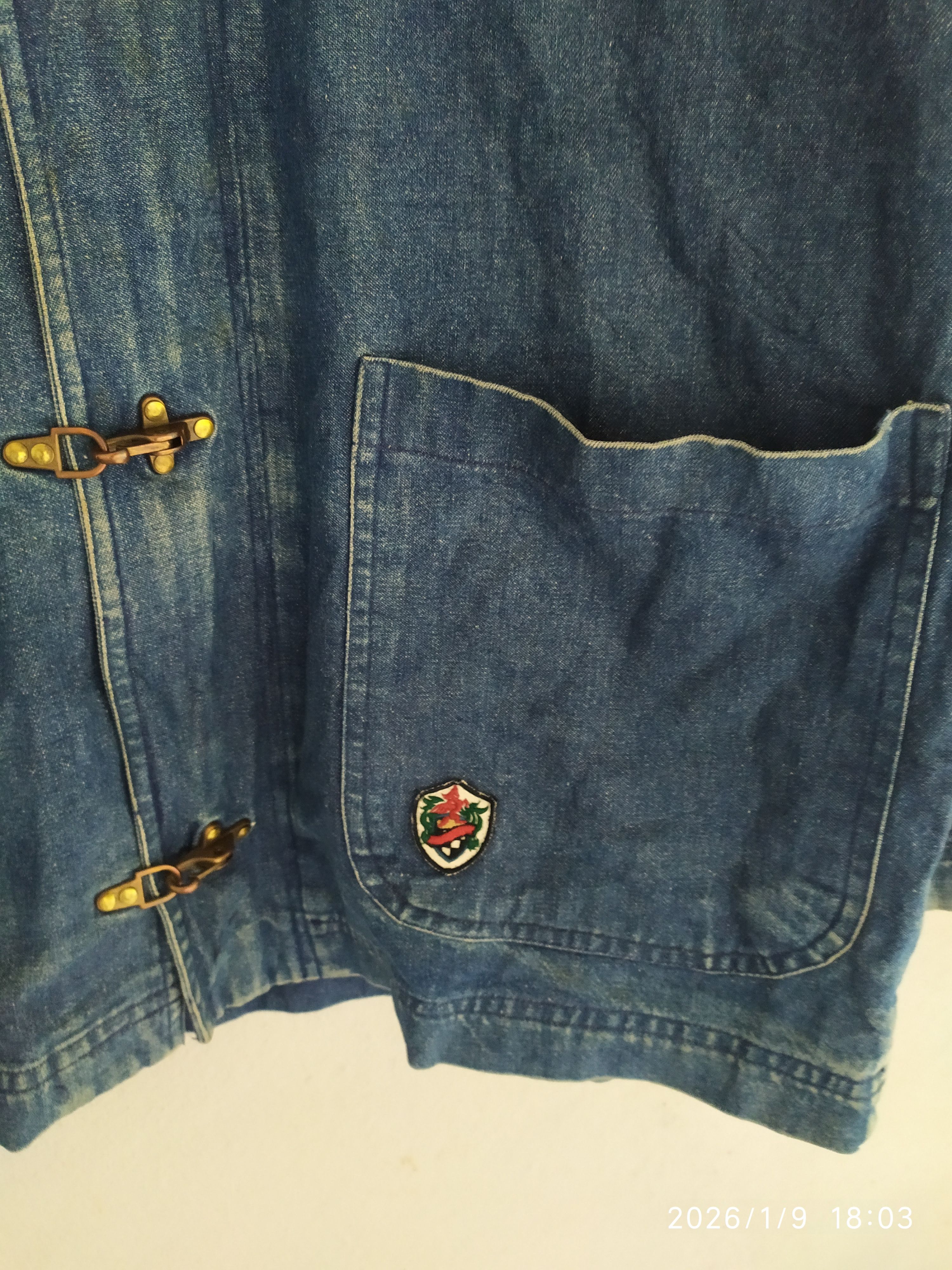 Japanese Brand Rare Desigm Vintage Japanese Brand Denim Jacket Size US L / EU 52-54 / 3 - 6 Thumbnail