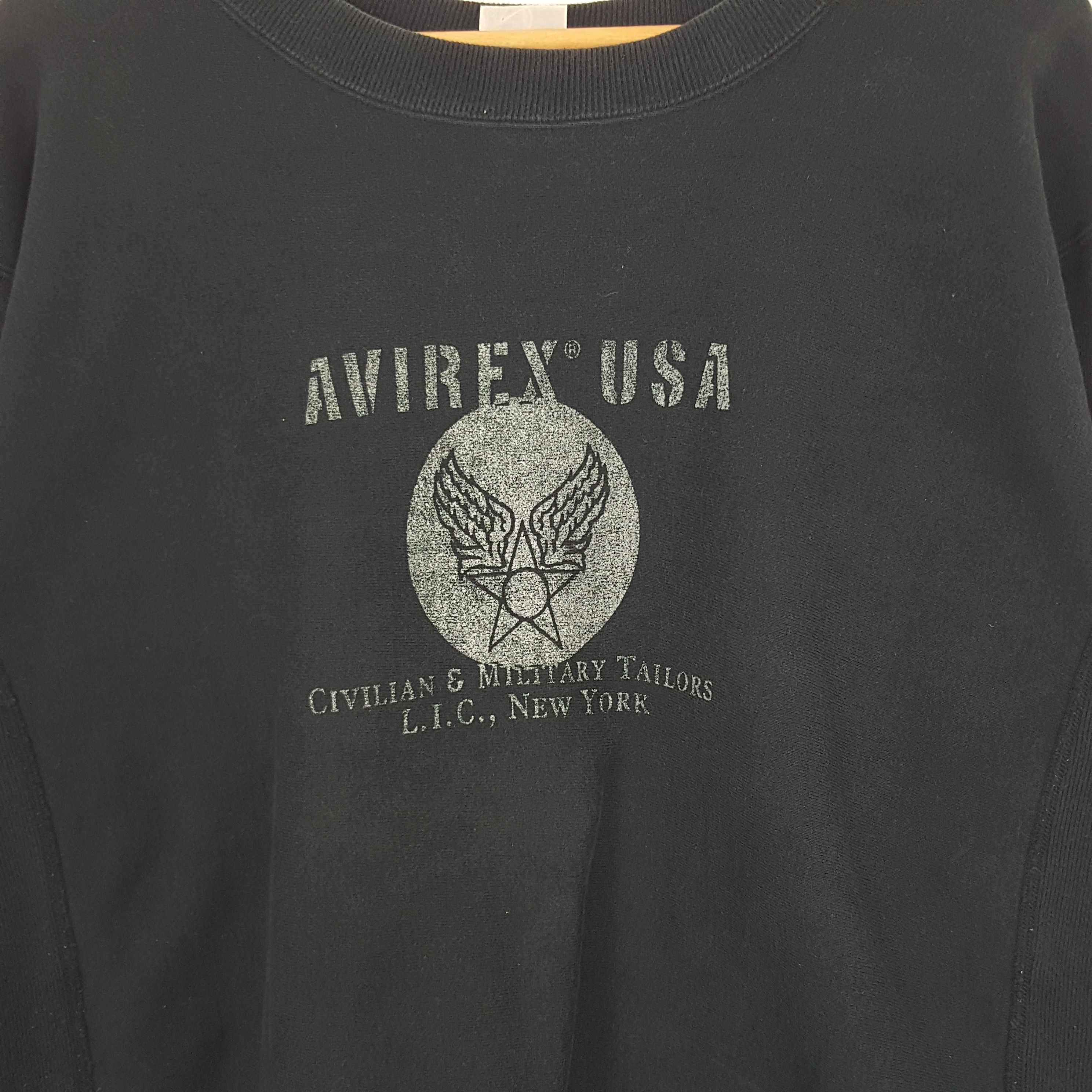 Avirex × Vintage Vintage Avirex USA American Military Style Sweatshirt Size US L / EU 52-54 / 3 - 2 Thumbnail