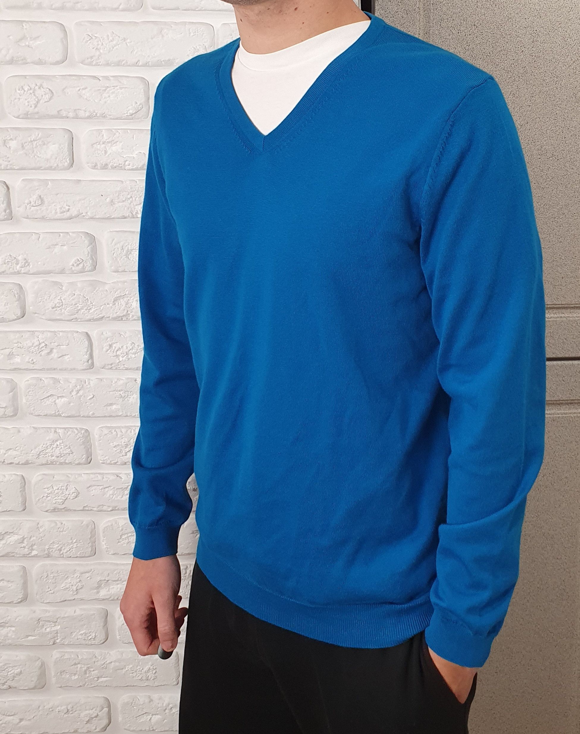 Hugo Boss Hugo Boss sweater v-neck / pullover original Size US L / EU 52-54 / 3 - 2 Thumbnail