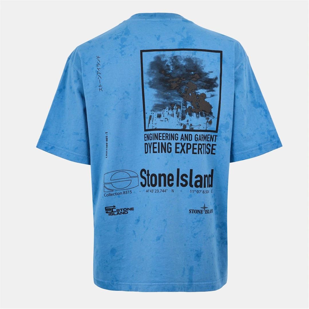 Stone Island o1g2r1mq0526 Dial Oversized T-Shirt in Blue Size US XXL / EU 58 / 5 - 3 Thumbnail
