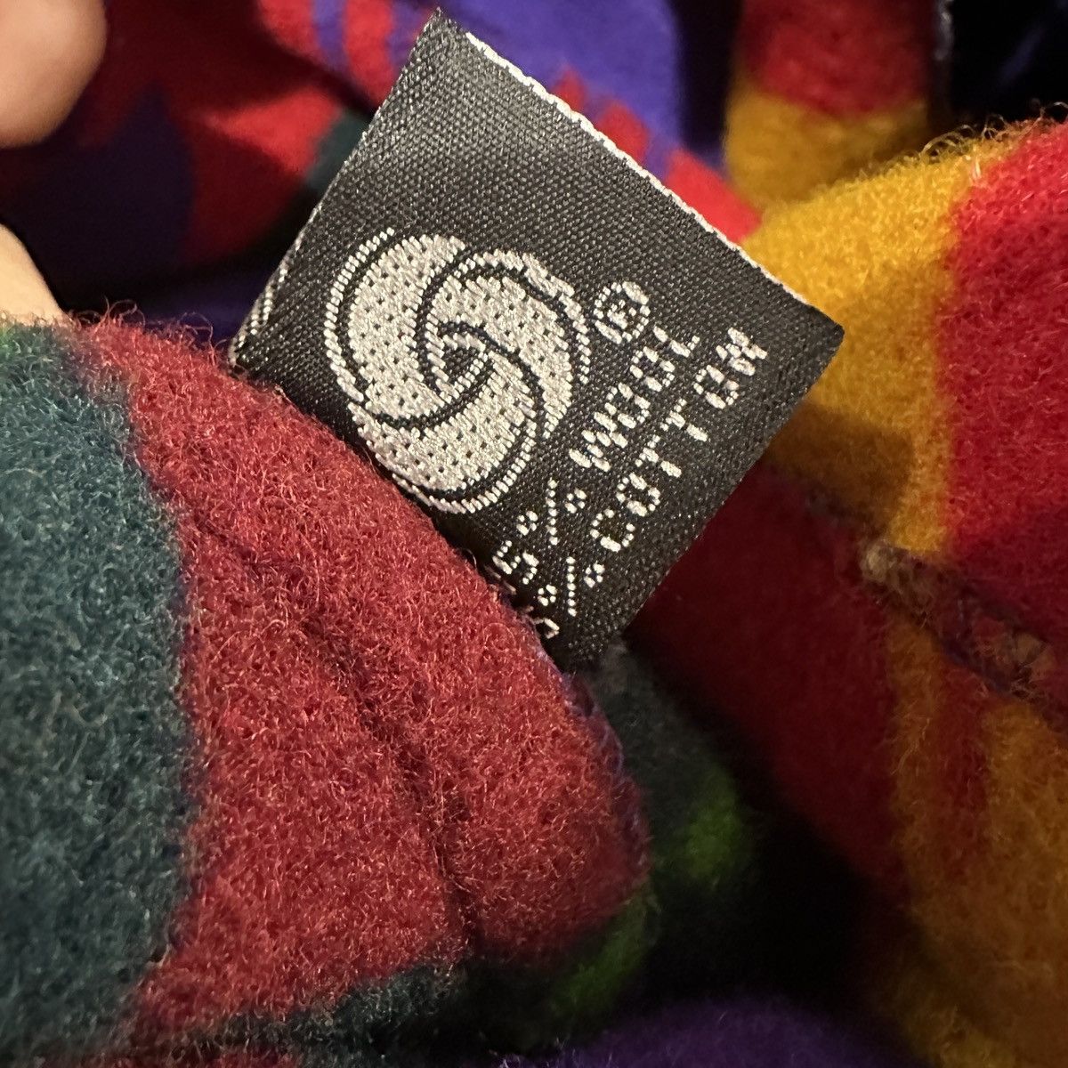 Other Gallery | L | Multi color wester motif Wool over coat car Size L / US 10 / IT 46 - 8 Thumbnail