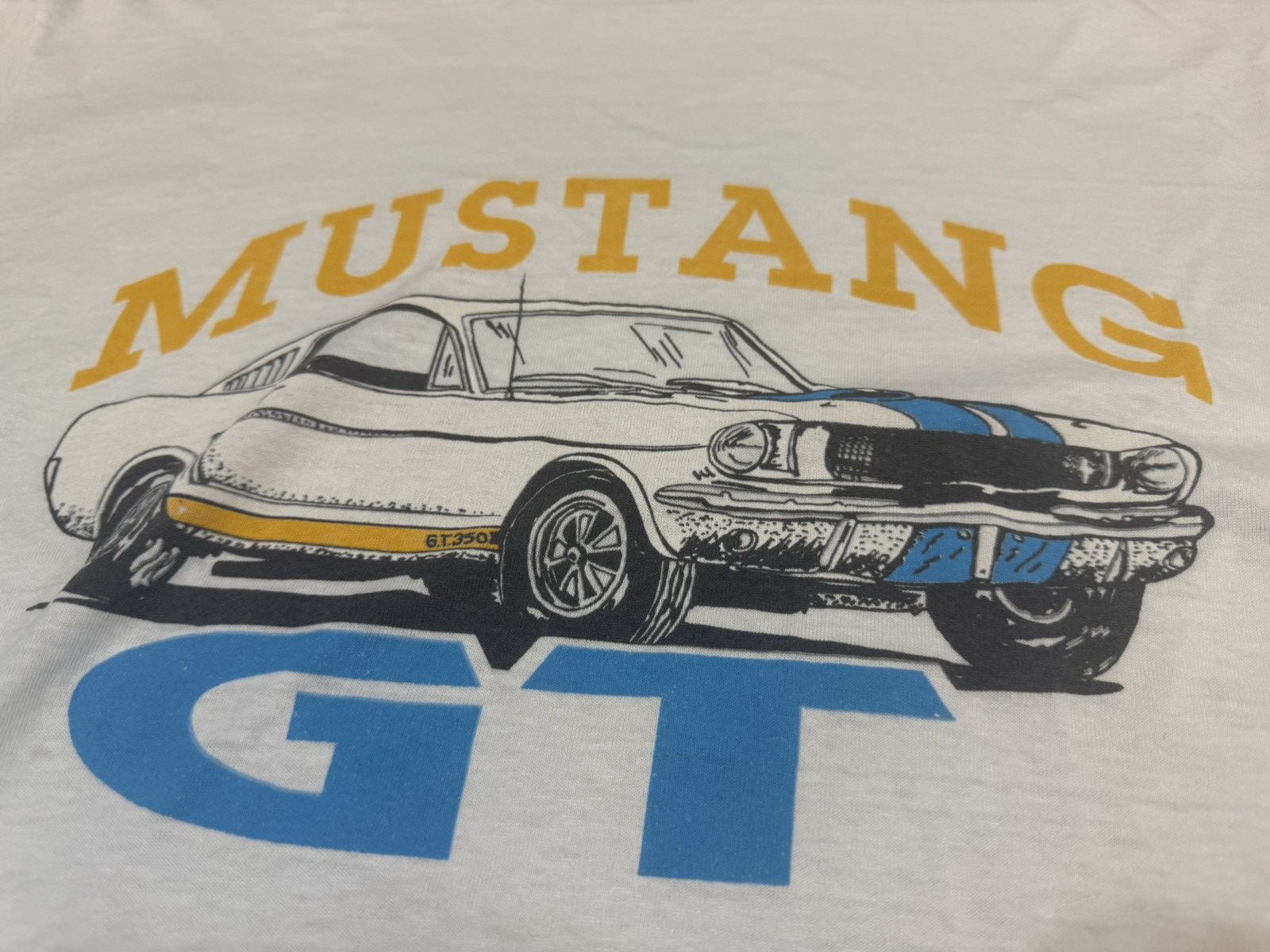 Vintage Vintage 80s 90s Ford Mustang 350GT T Shirt Size US L / EU 52-54 / 3 - 2 Thumbnail