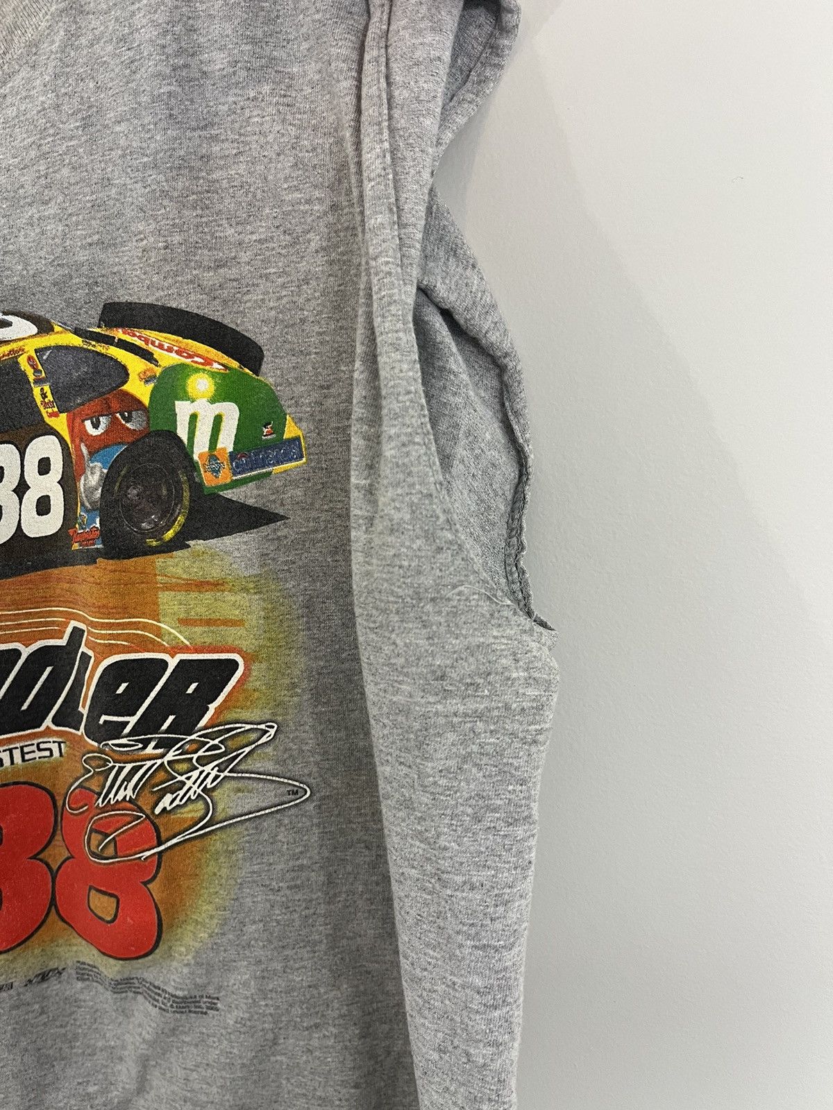 Vintage NASCAR M And Ms Car Faded Distressed Cut Off Tee Size US XXL / EU 58 / 5 - 3 Thumbnail