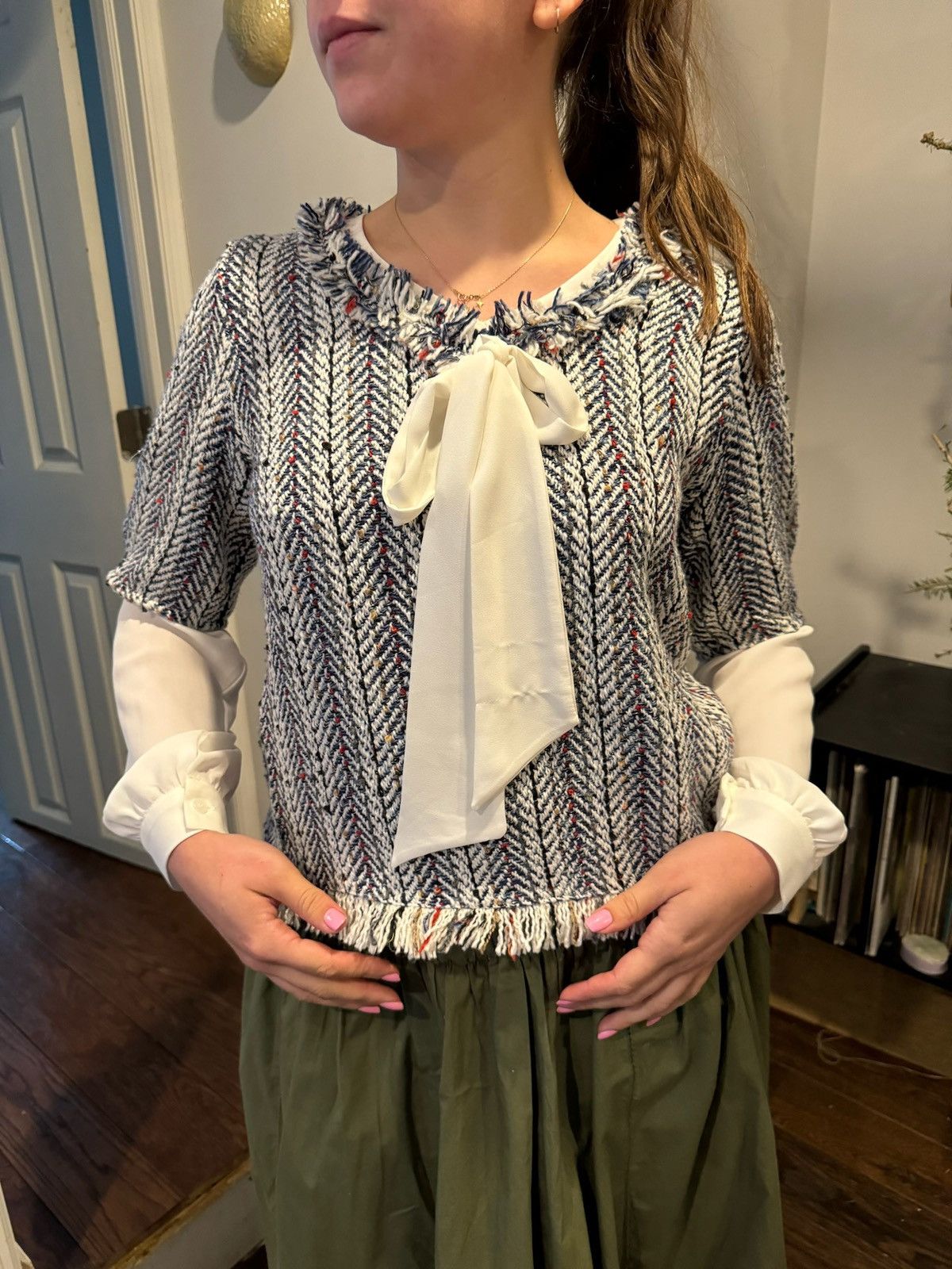 Vintage Tweeted top Size S / US 4 / IT 40 - 1 Thumbnail