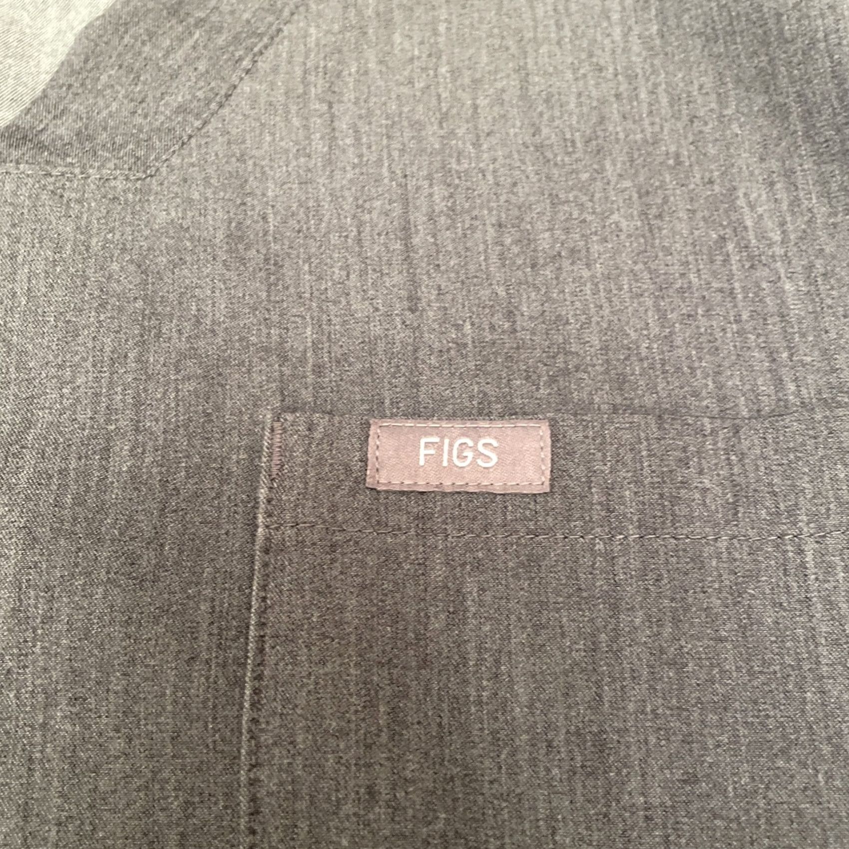 Vintage FIGS Scrubs Top Mens Large Leon 3 Pocket Technical Collection Graphite Gray Mens L Gray Solid Polyester Pre-owned# Size US L / EU 52-54 / 3 - 5 Thumbnail
