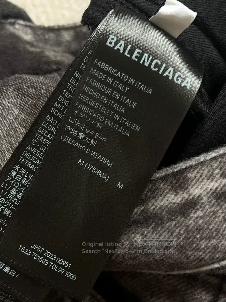 Balenciaga Balenciaga size M Printed Denim Pants Size US 27 - 6 Thumbnail