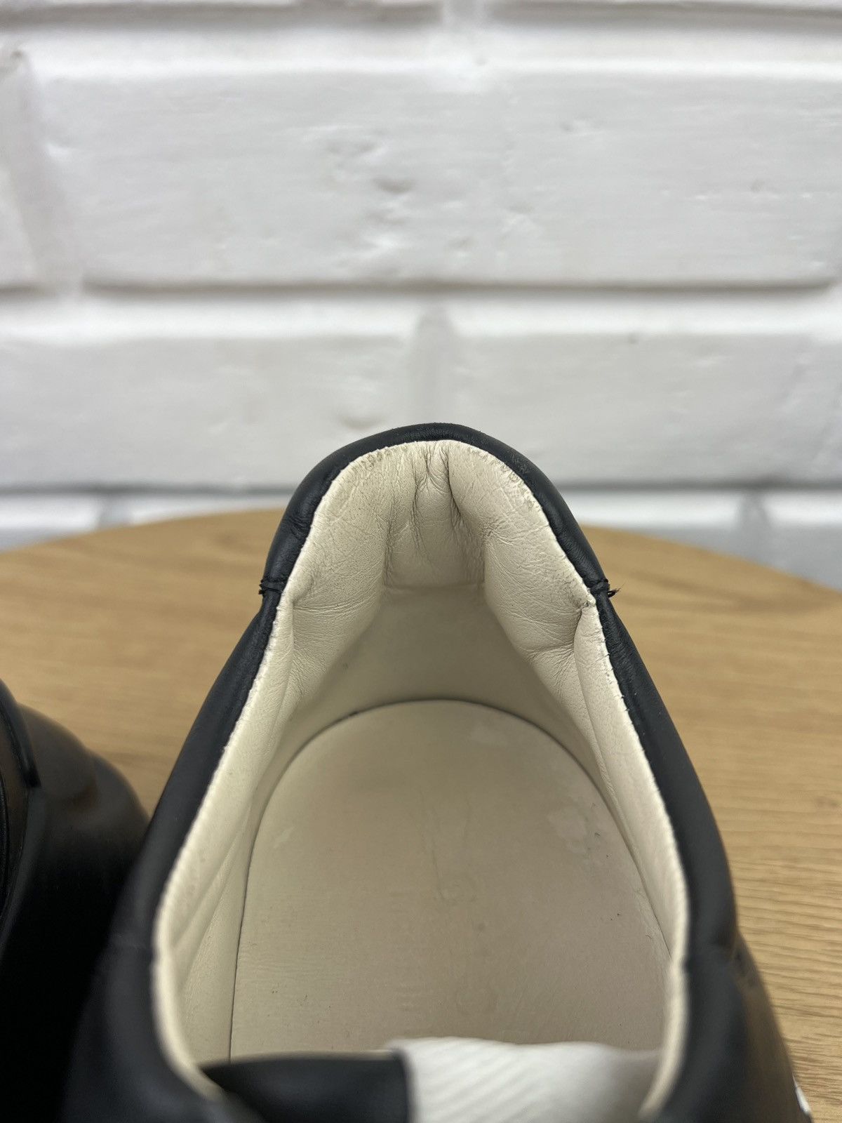 Gucci GUCCI Sneakers Leather Shoes Rhyton "Gucci Band" Black Men’s Size US 8.5 / EU 41-42 - 15 Thumbnail