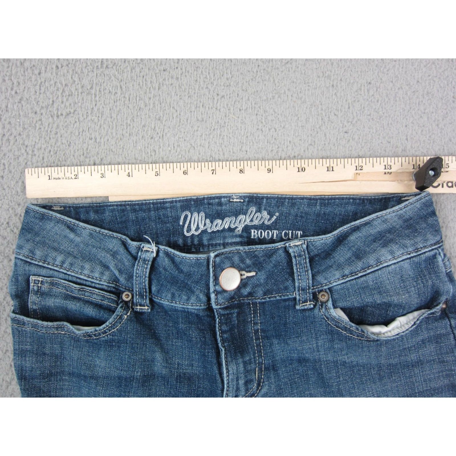 Wrangler Wrangler Jeans Womens 5x32 Blue Bootcut Retro Denim Medium Wash Western 5-Pocket Design Flare Jeans Mens? Womens Size 27" / US 4 / IT 40 - 7 Thumbnail
