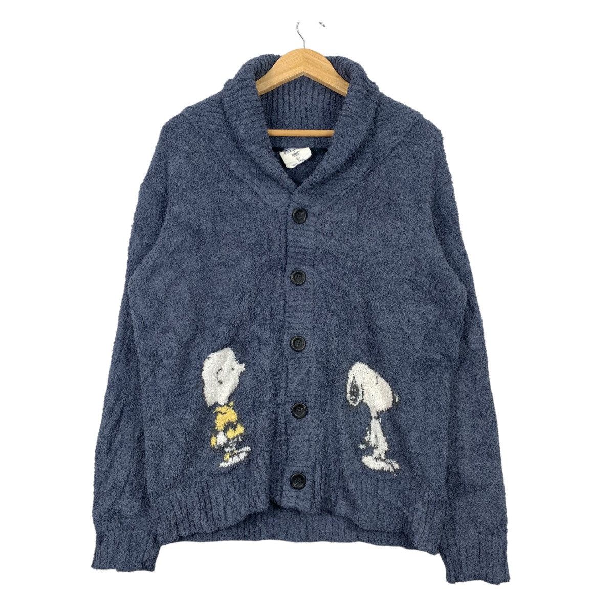 Cartoon Network × Peanuts × Vintage GELATO PIQUE x PEANUT SNOOPY Cartoon Fleece Cardigan Sweater Size US L / EU 52-54 / 3 - 1 Thumbnail
