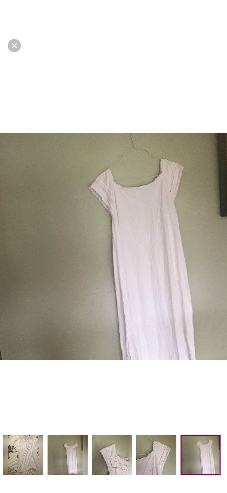 Dior Lace Trim Nightgown Size S / US 4 / IT 40 - 6 Thumbnail