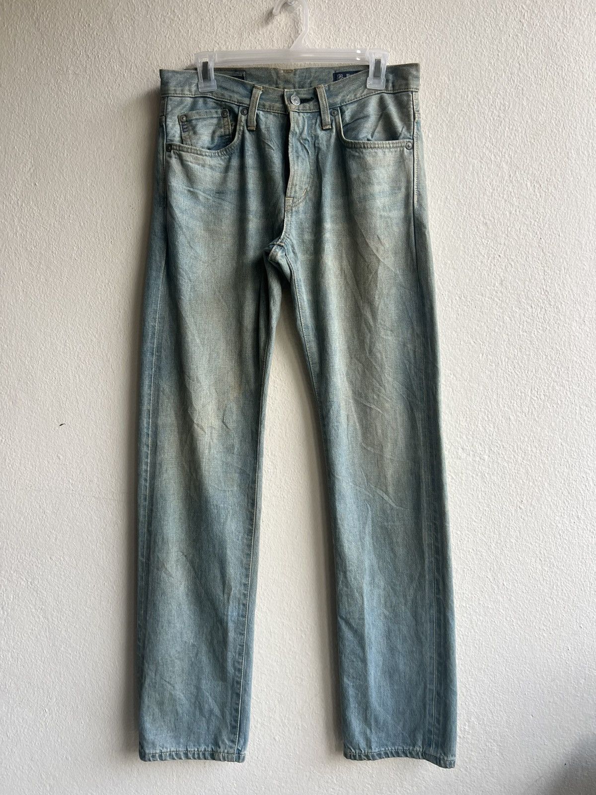 Edwin Edwin 503ST Blue Standard Dirty Mud Denim Selvedge Jeans Size US 29 - 2 Thumbnail