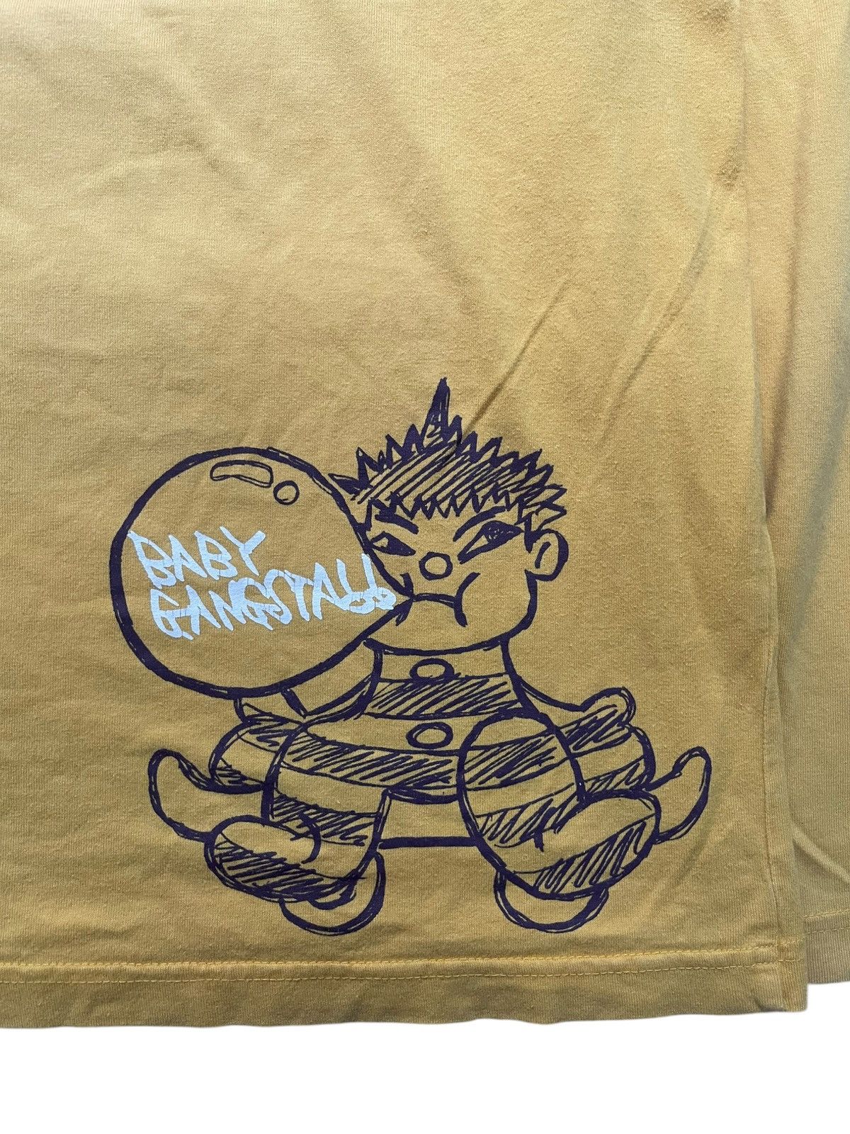 Japanese Brand Y2K Hiphop Grasshither Baby Gangsta Long Sleeve Skate Tee Size US L / EU 52-54 / 3 - 5 Thumbnail