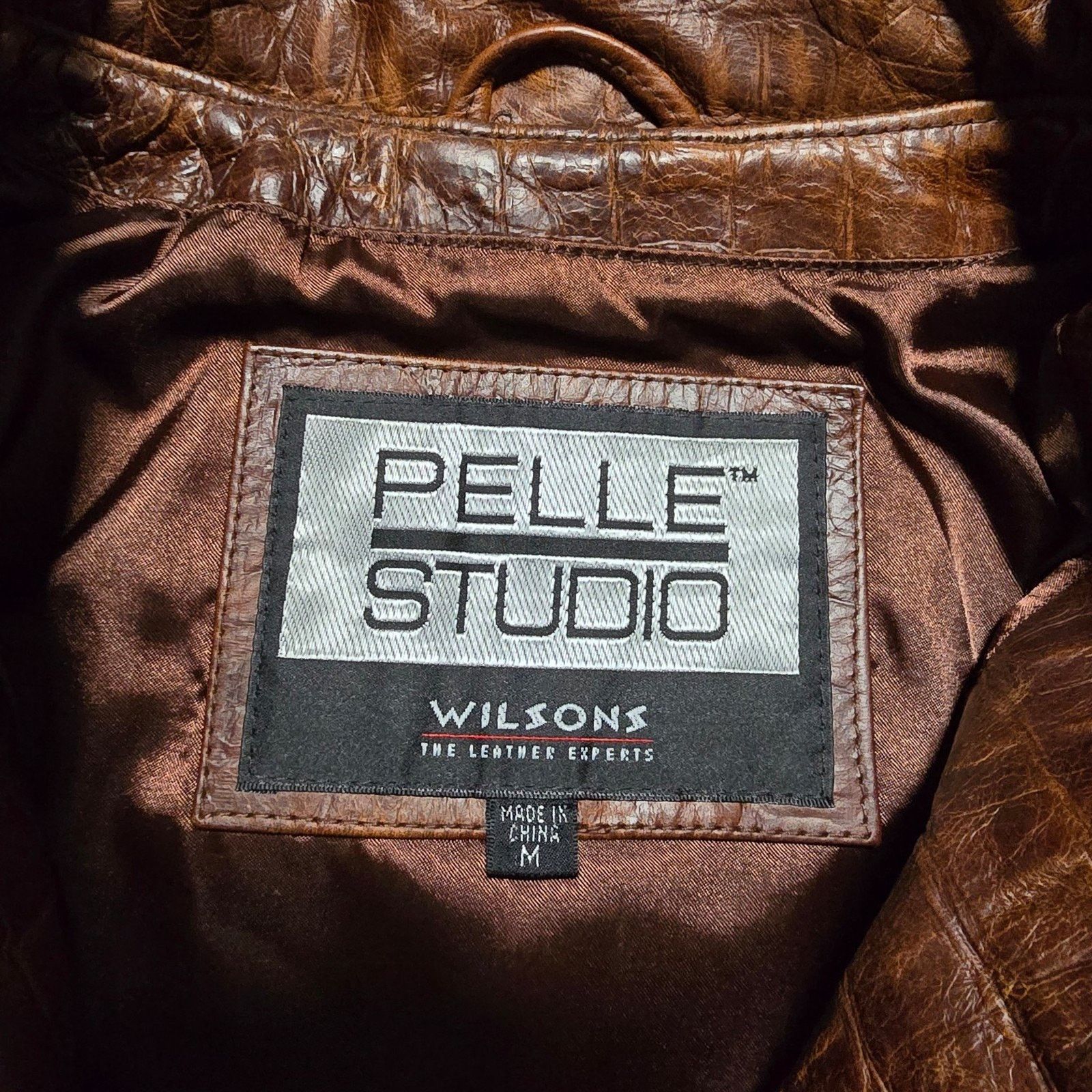 Wilsons Leather Vintage 90s Pelle Studio Snake skin 100% Leather