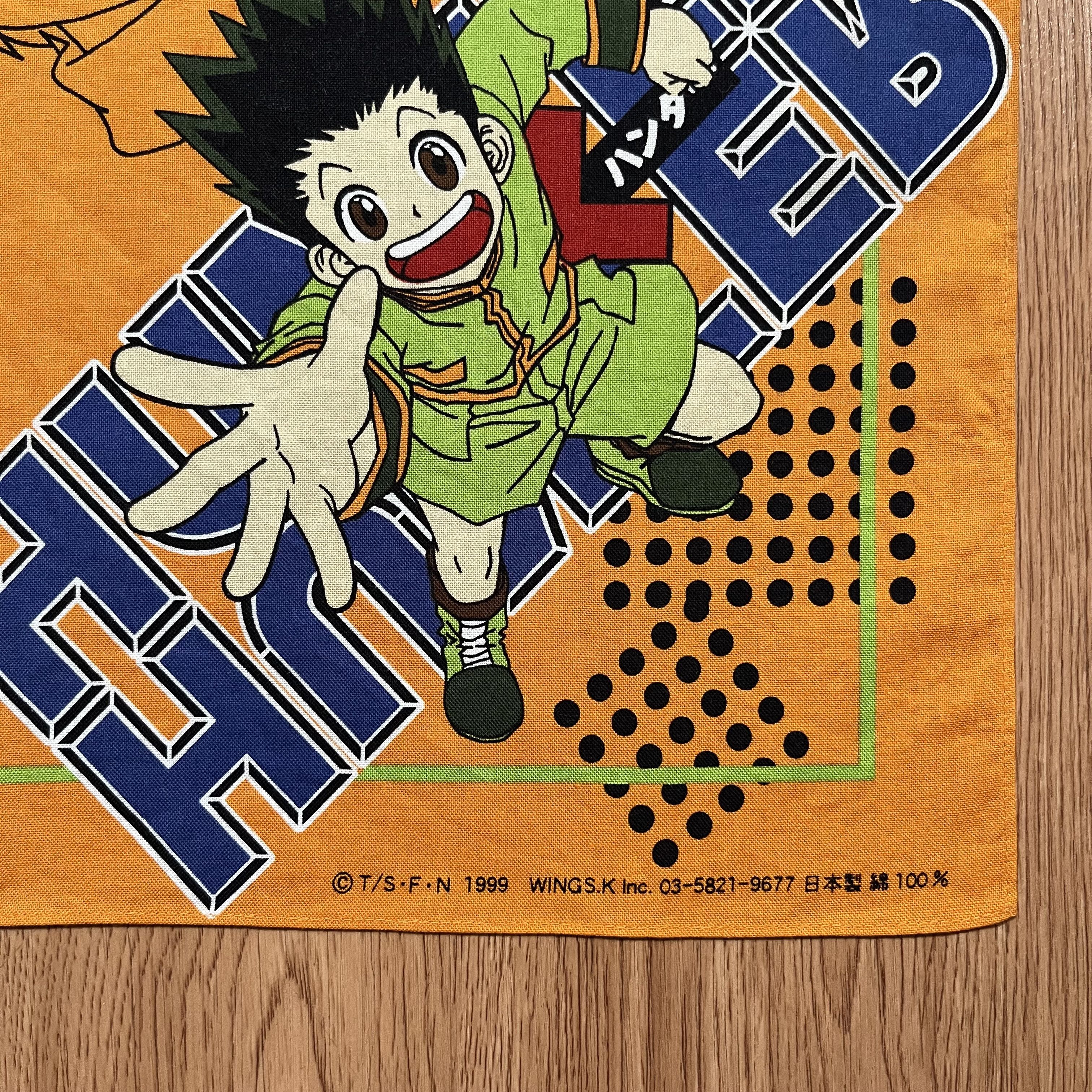 Anime Vintage 1999s Hunter x Hunter Handkerchief Size ONE SIZE - 2 Thumbnail