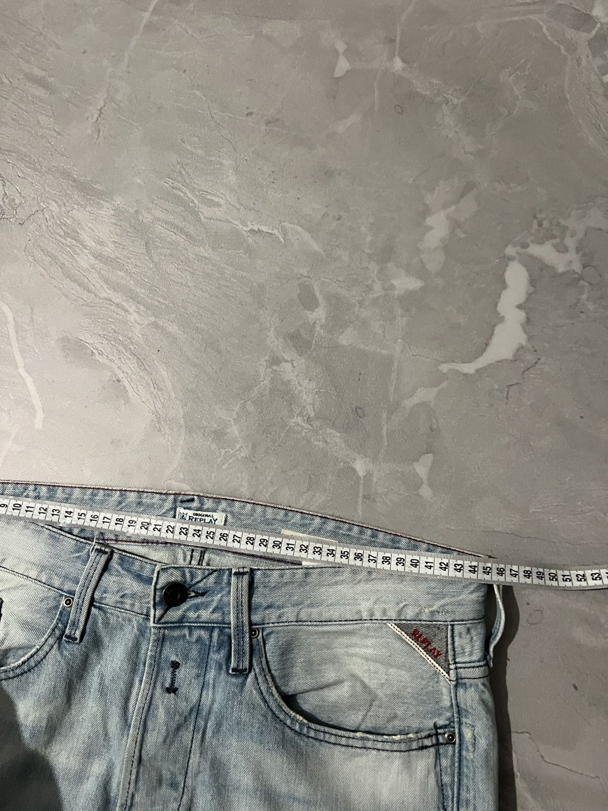 Japanese Brand Underground Light Blue Faded Jean / Slim Sexy Fit Retro Size US 34 / EU 50 - 9 Thumbnail