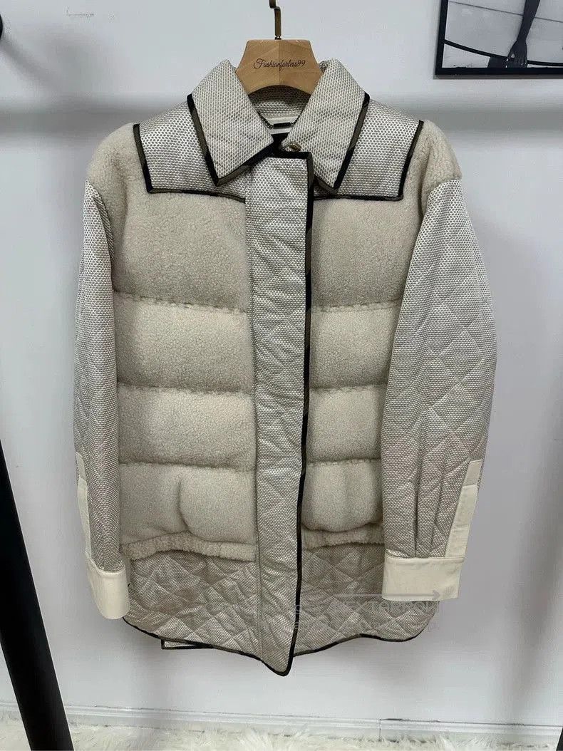 Fendi FENDI Lamb Fur Quilted Coat 4. Size XL / US 12-14 / IT 48-50 - 1 Thumbnail