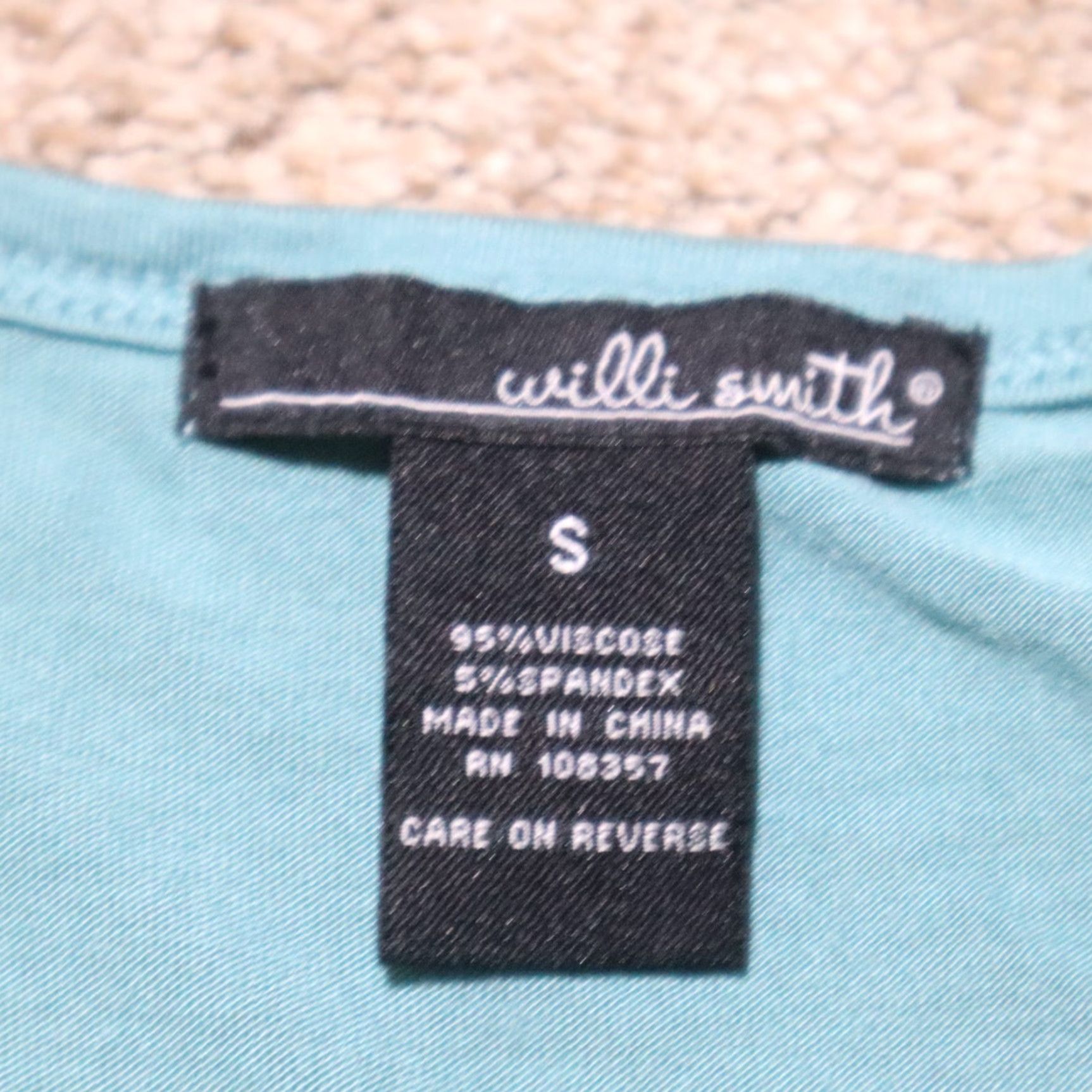Willi Smith Willi Smith Shirt Tank Adult Women's Size S turquoise Sleeveless Top Small Woman Blues Turquoise Tank Top Size S / US 4 / IT 40 - 3 Thumbnail