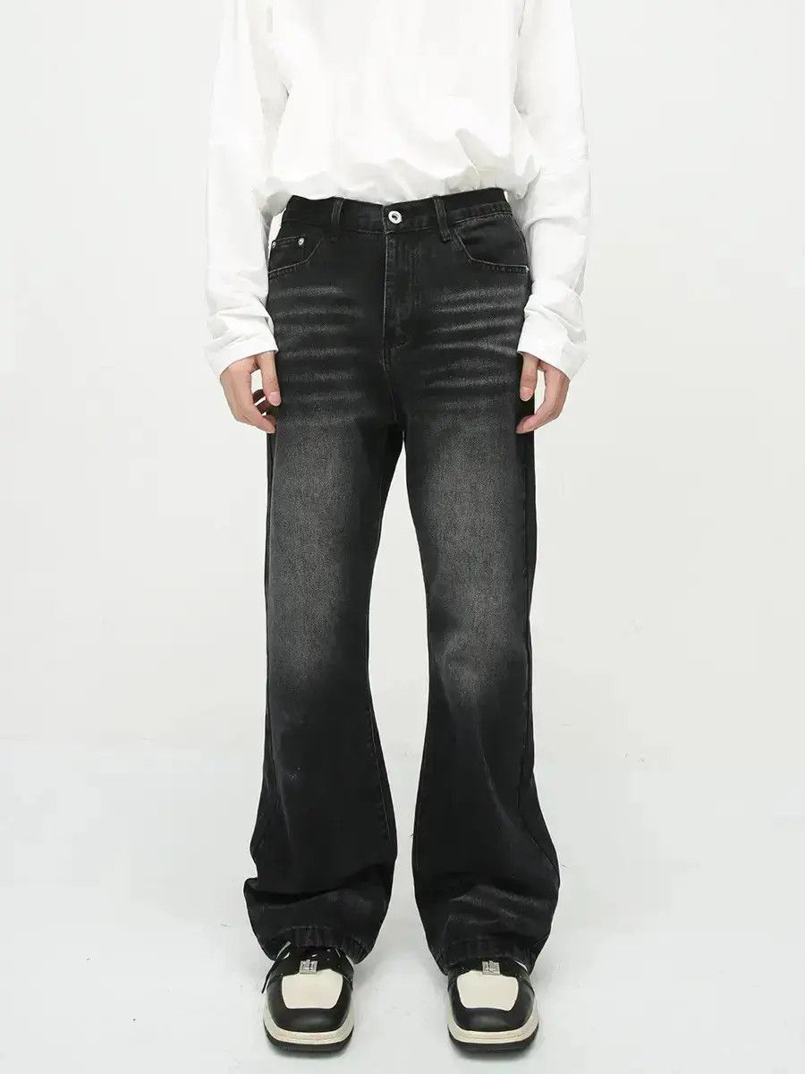 Japanese Brand Retro loose high street micro flared jeans Size US 32 / EU 48 - 6 Thumbnail