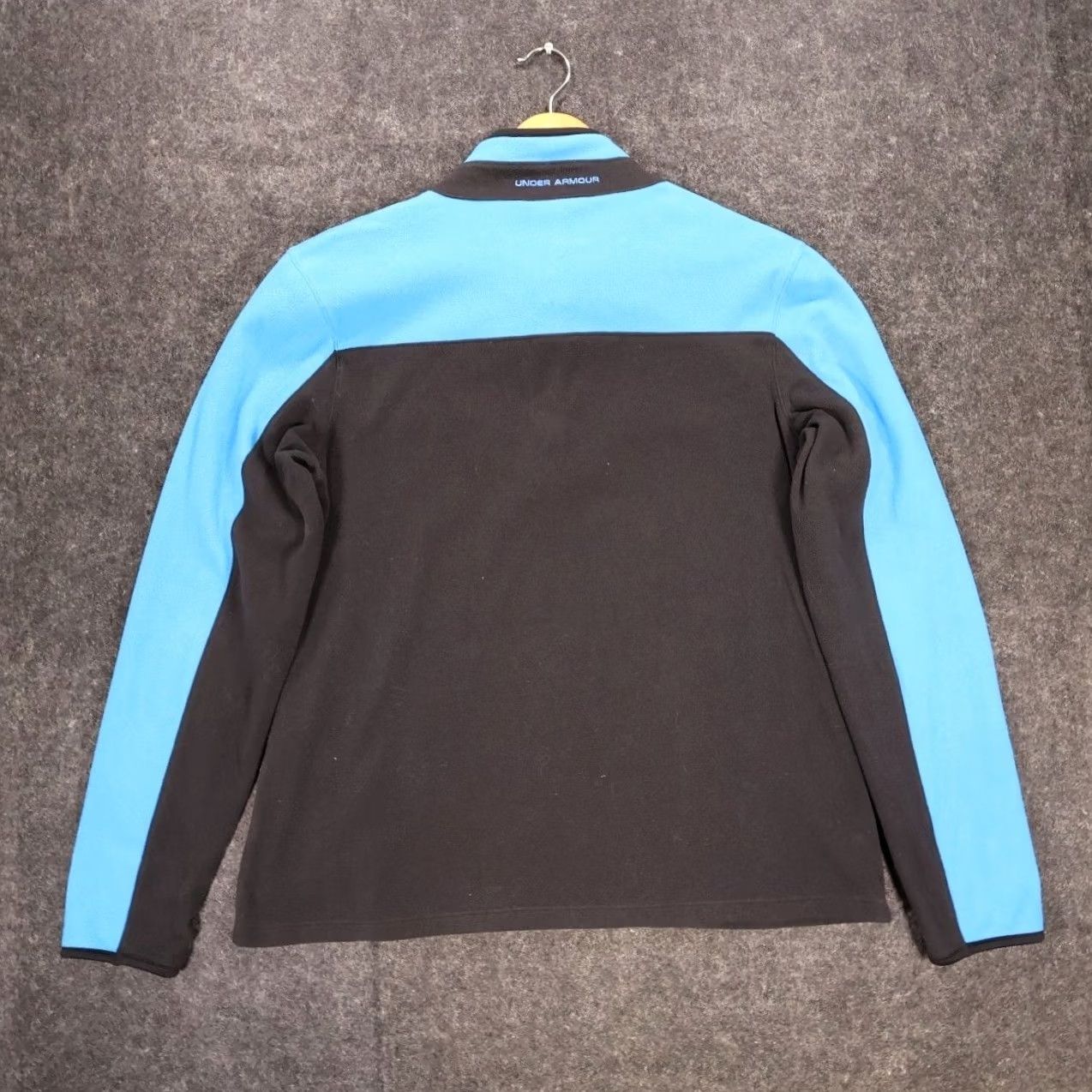 Under Armour Under Armour Fleece Pullover Mens Large Blue Colorblock 1/4 Zip Active Size US L / EU 52-54 / 3 - 2 Thumbnail