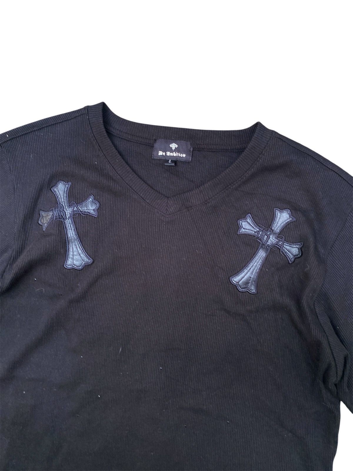 14th Addiction × Hysteric Glamour × Japanese Brand Japanese Be Ambition Cross CH logo Poem Tshirt Size US L / EU 52-54 / 3 - 3 Thumbnail