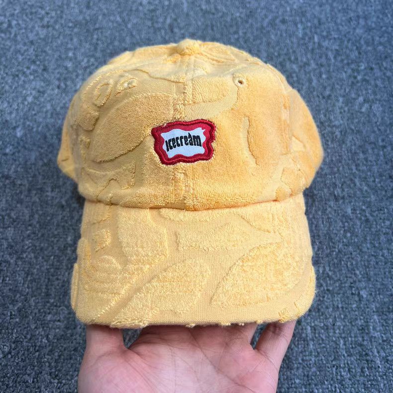 Billionaire Boys Club Running Dog Towel Fabric Curved Brim Baseball Cap Q7 Size ONE SIZE - 9 Thumbnail