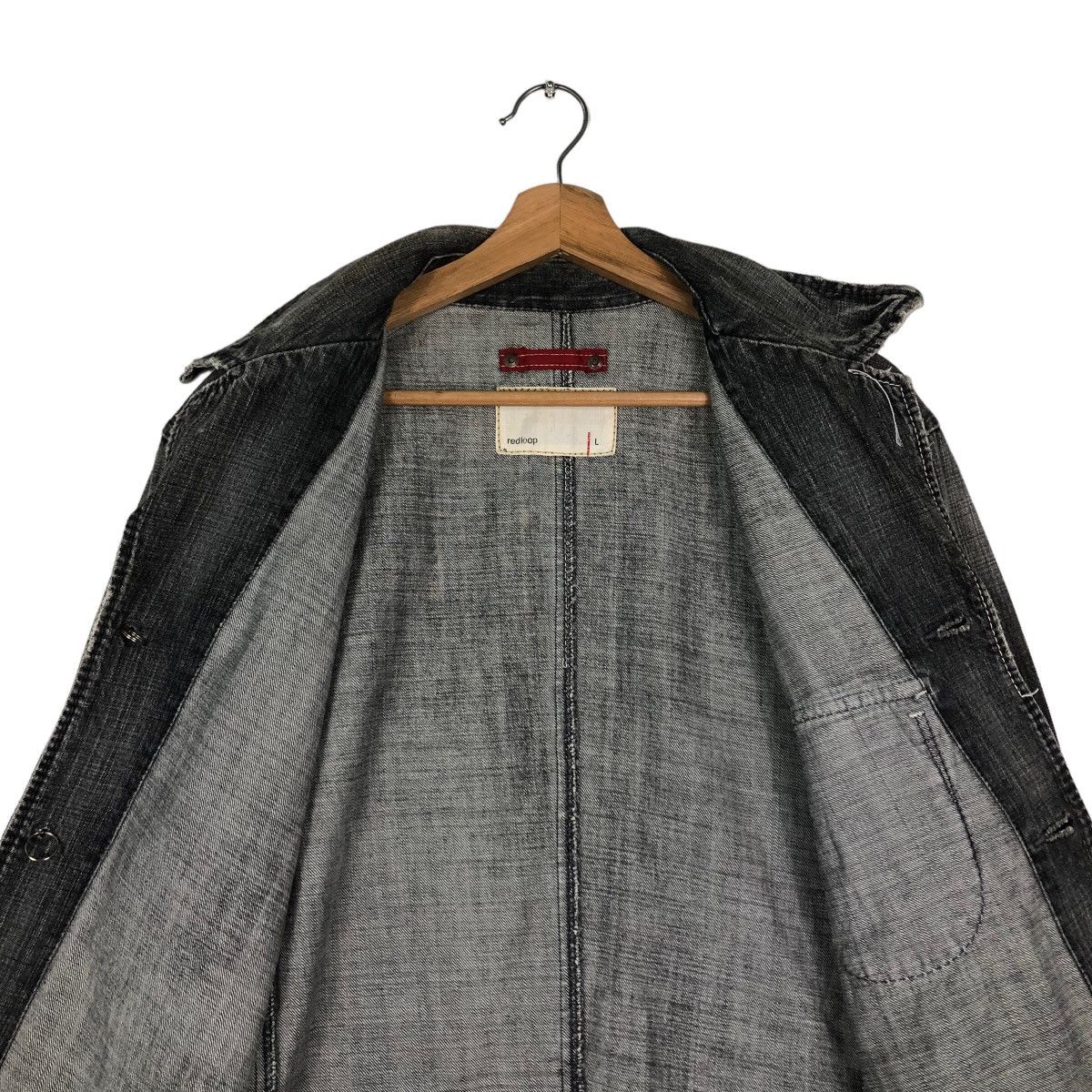 Japanese Brand Vintage Hickory Chore Jacket Levi’s Redloop Big Pocket Bike Size US L / EU 52-54 / 3 - 14 Thumbnail