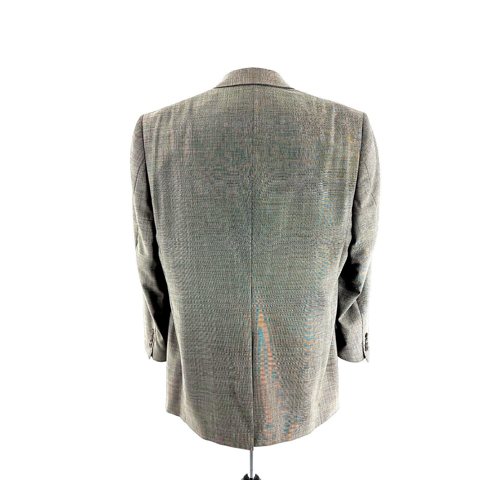 Hart Schaffner Marx Hart Schaffner Marx Wool 2 Button Blazer 42L Cream Black Che Size 42L - 5 Thumbnail
