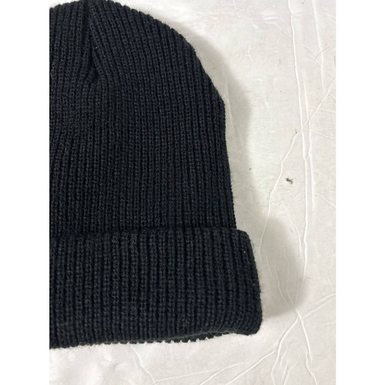 Brixton VINTAGE Brixton Knit Beanie Acrylic Embroidered Power Button Black Size ONE SIZE - 7 Thumbnail