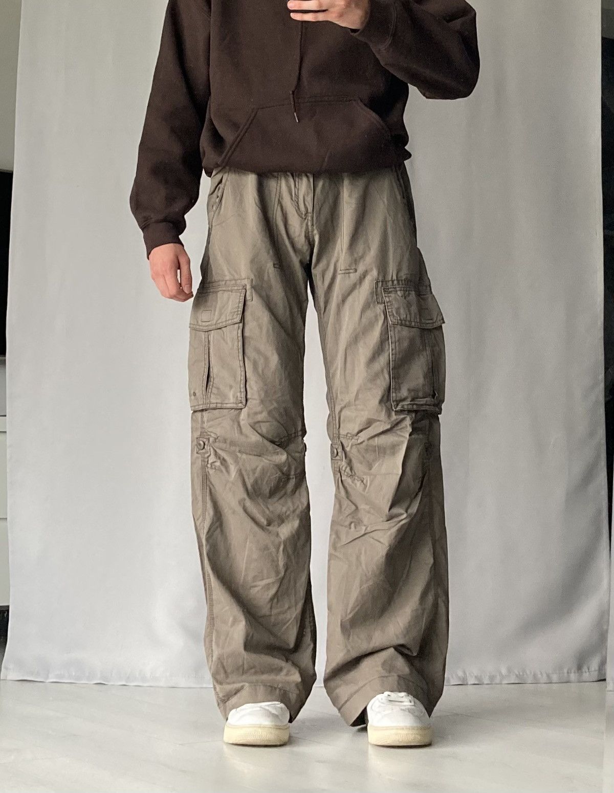 Vintage Vintage Baggy Wide Leg Cargo Pants y2k Multipocket Skate | Grailed