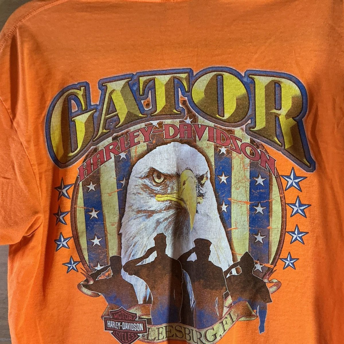 Harley Davidson Harley-Davidson Vintage Men’s Large Orange Short Sleeve Tee Size US L / EU 52-54 / 3 - 4 Thumbnail