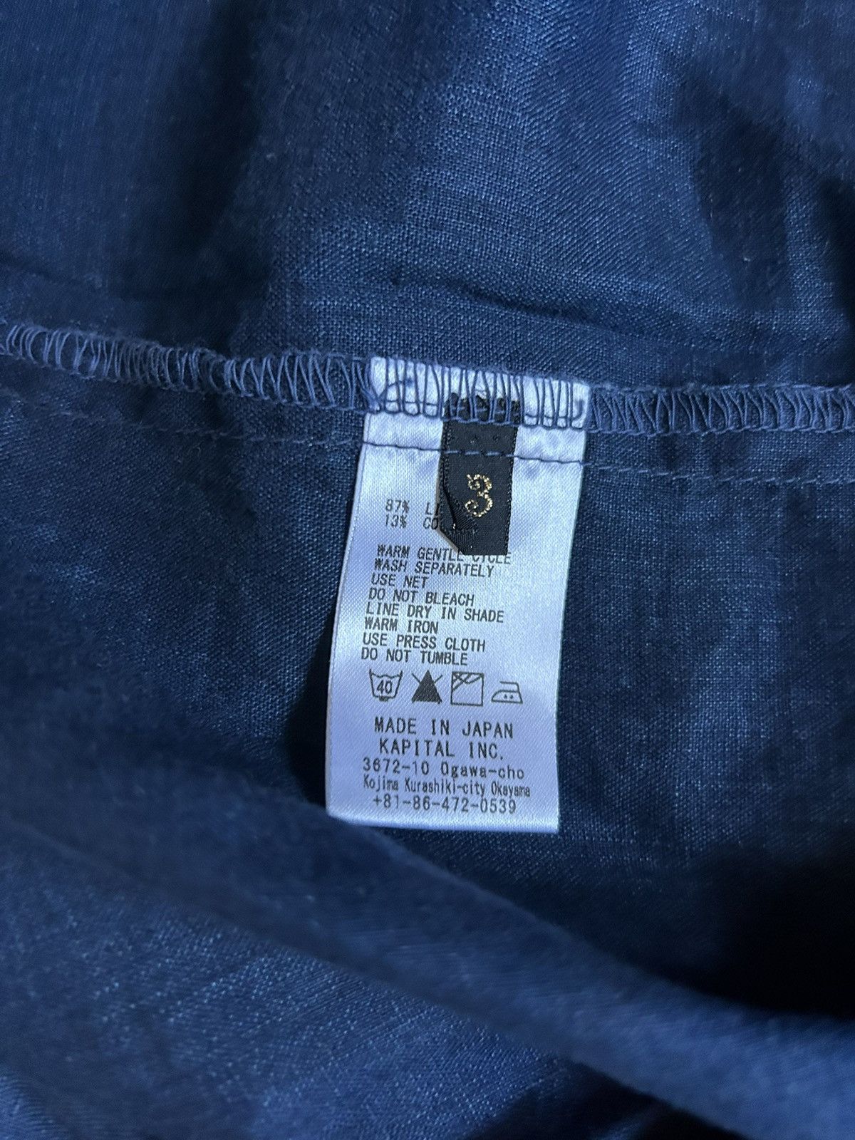 Kapital × Kapital Kountry Kapital indigo blue hands kimono shirt Kakashi shirt Size US L / EU 52-54 / 3 - 8 Thumbnail