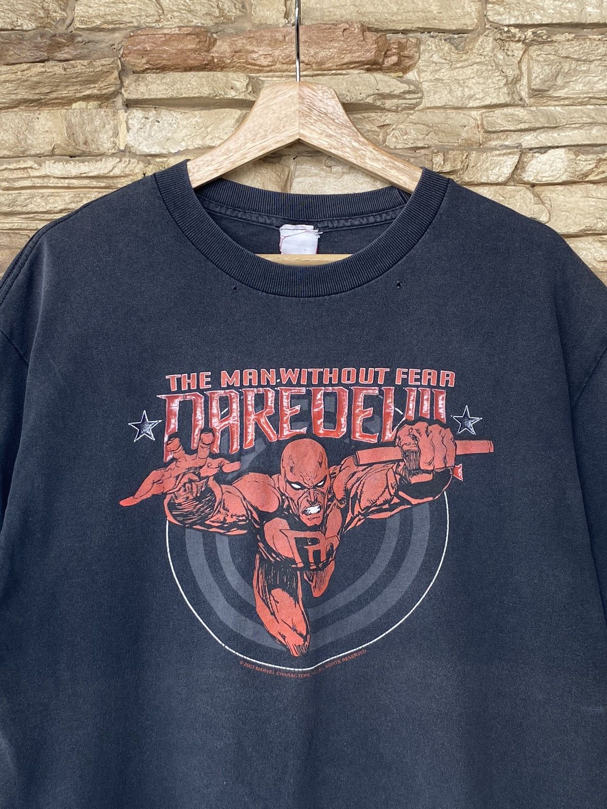 Vintage 2003 Daredevil Marvel Characters Movie Tees Distressed Size US L / EU 52-54 / 3 - 4 Thumbnail
