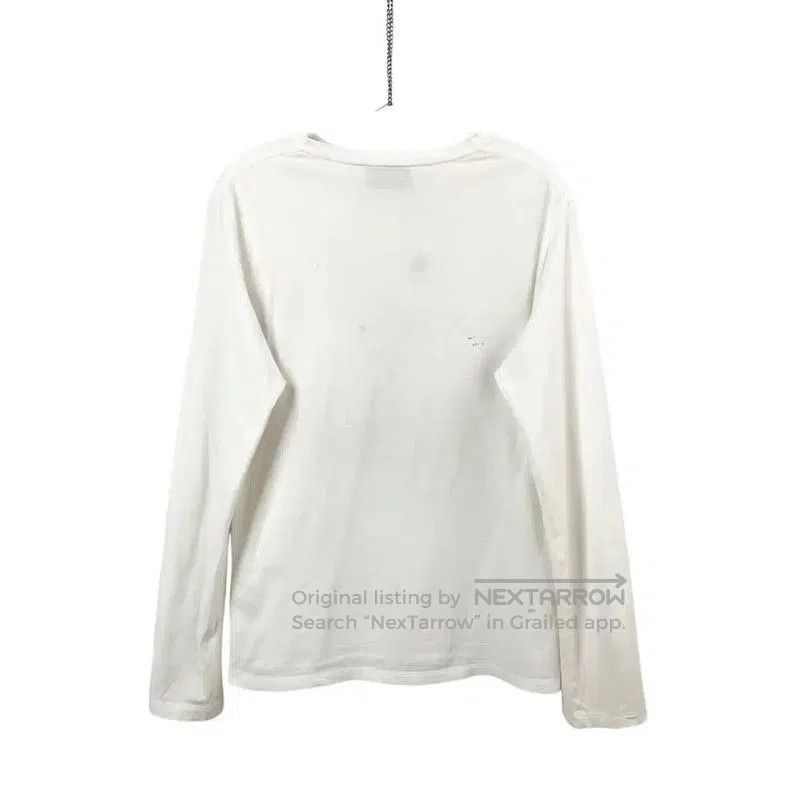 Yves Saint Laurent YSL White Long Sleeve Cotton Sweatshirt . Size M / US 6-8 / IT 42-44 - 2 Thumbnail
