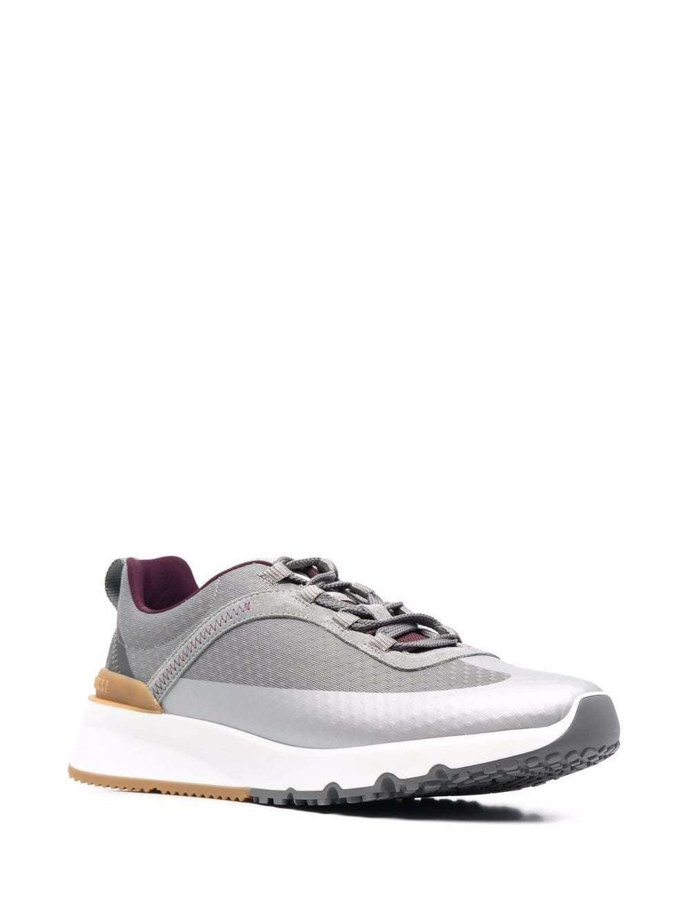 Brunello Cucinelli Brunello Cucinelli Honeycomb Grey Lace Up Sneaker Mens Shoes Size US 12 / EU 45 - 1 Thumbnail