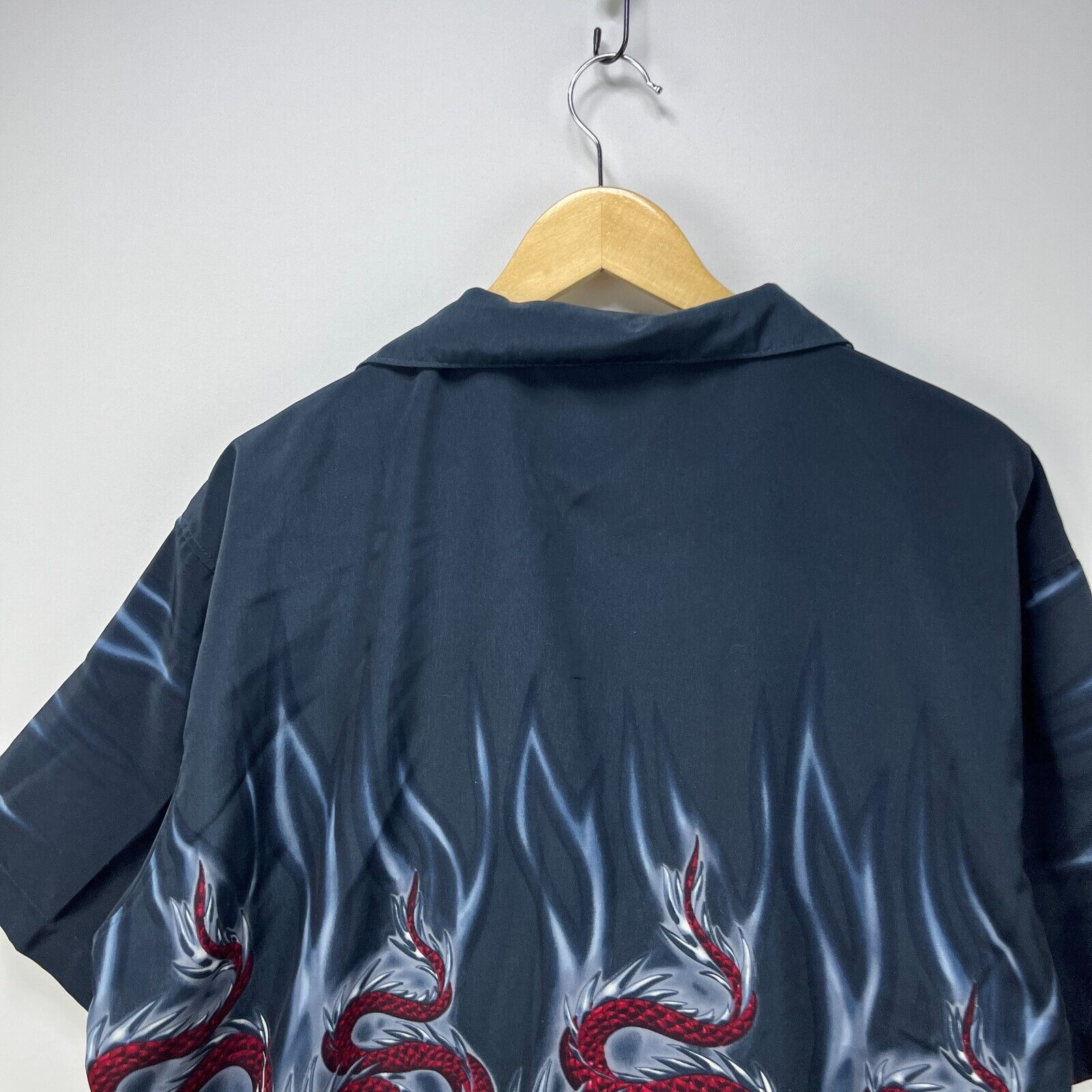 Vintage Vintage Red Dragon Button Up Hawaiian Flames All Print XL Size US XL / EU 56 / 4 - 7 Thumbnail